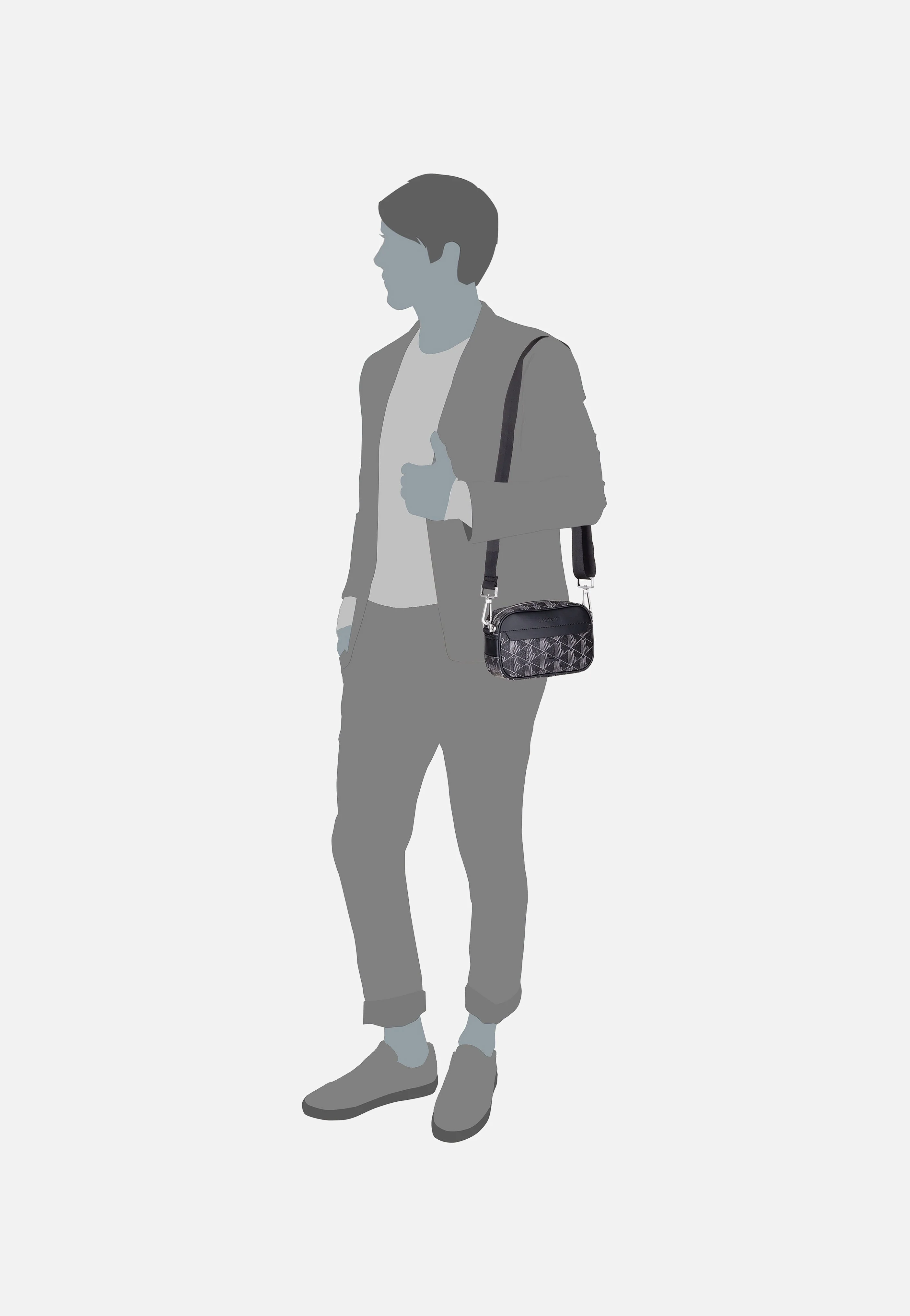 The Blend Small NH3650LX Monogram Noir Gris - Crossbody Bag - Image 6