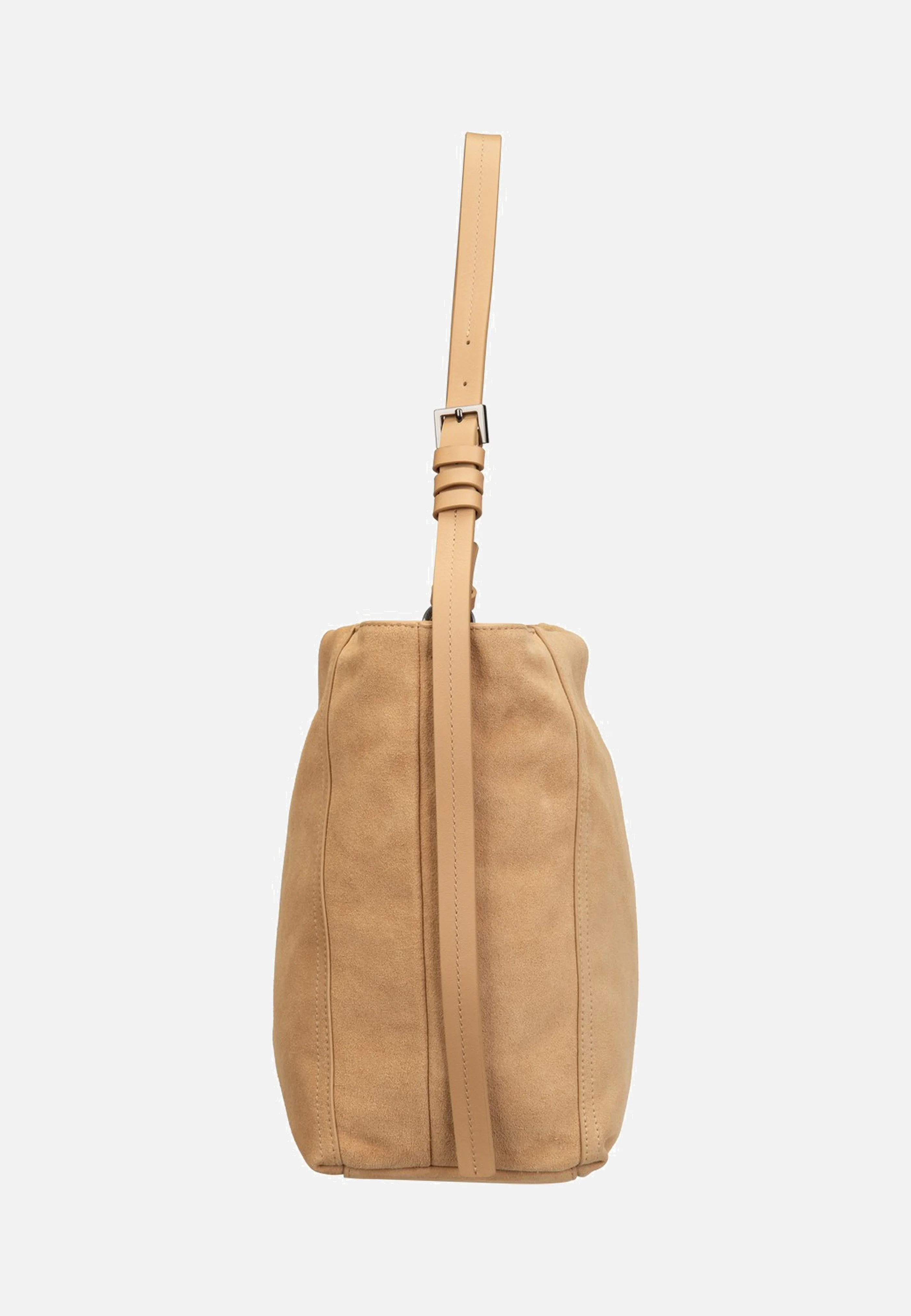 Chudy Hobo M Hydro Suede Light Tan Suede - Hobo Bag - Image 4