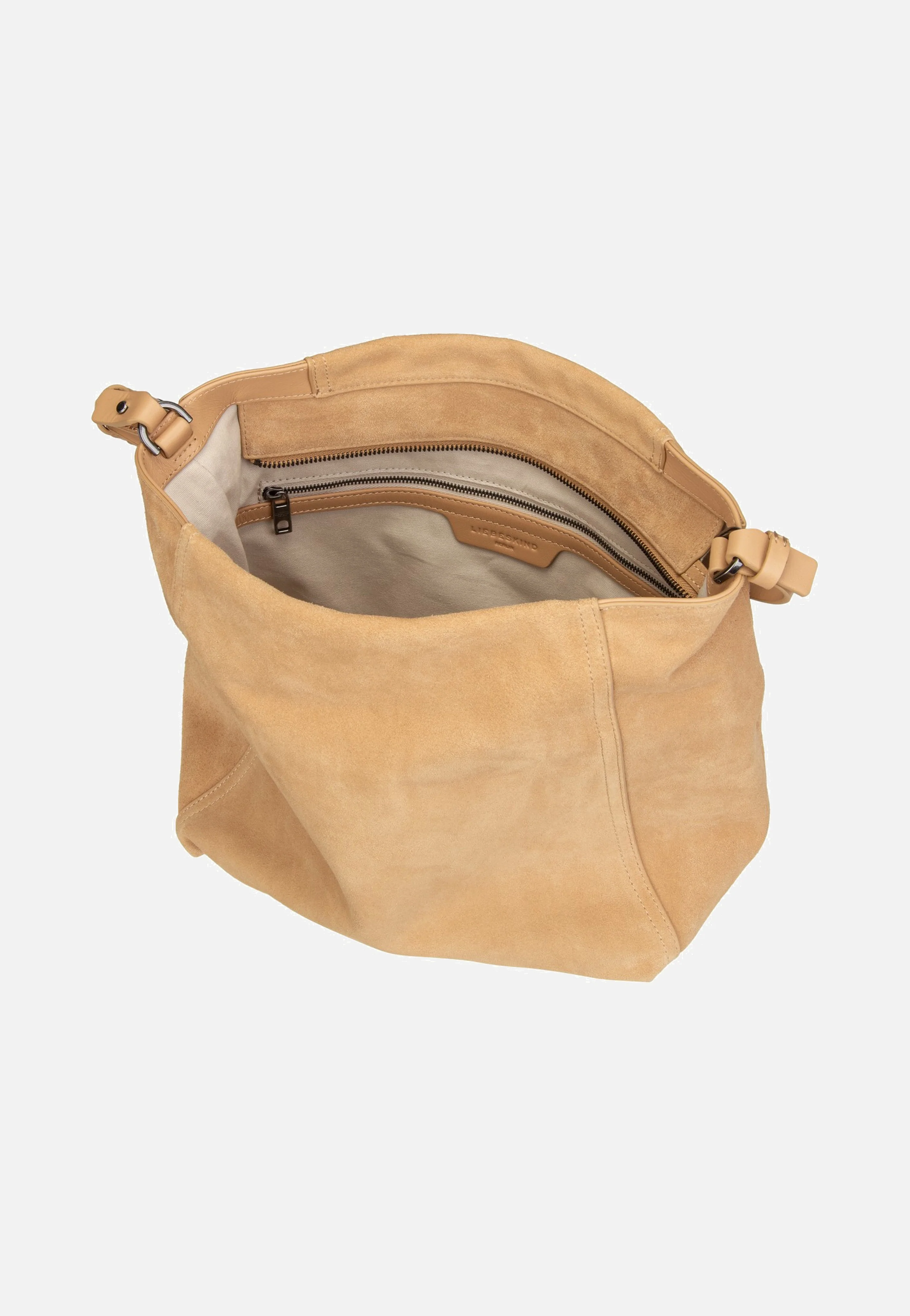 Chudy Hobo M Hydro Suede Light Tan Suede - Hobo Bag - Image 5