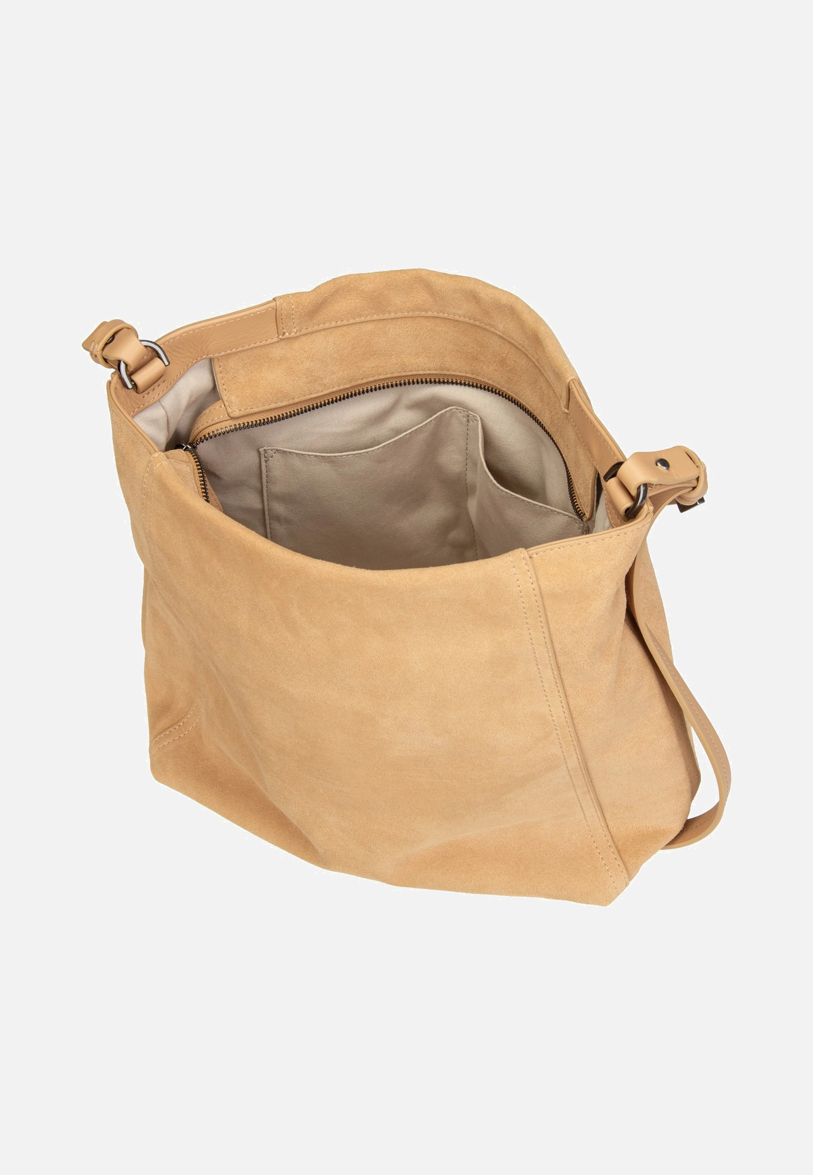 Chudy Hobo M Hydro Suede Light Tan Suede - Hobo Bag - Image 6