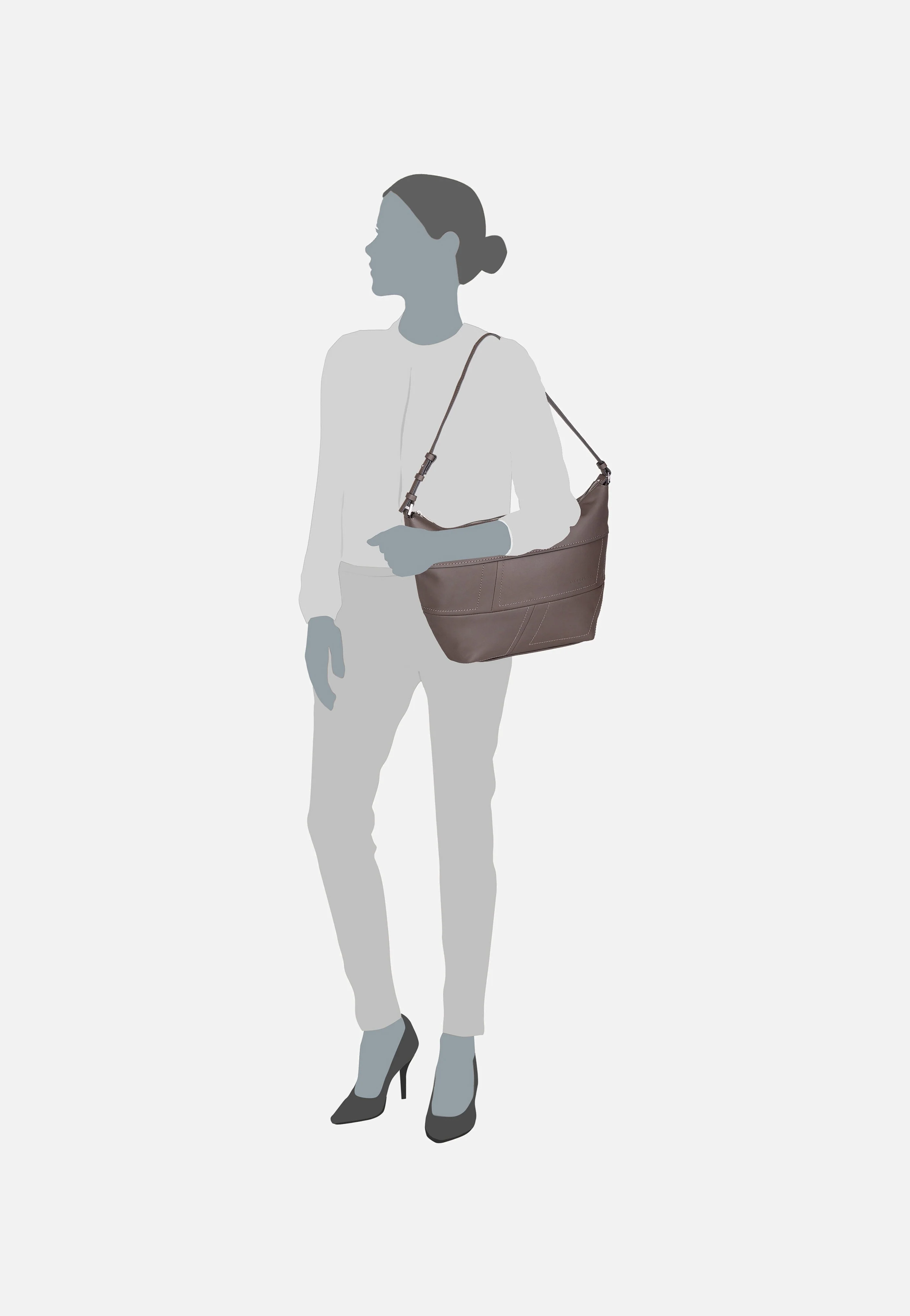 Edda 2155301 Dark Grigio - Hobo Bag - Image 6