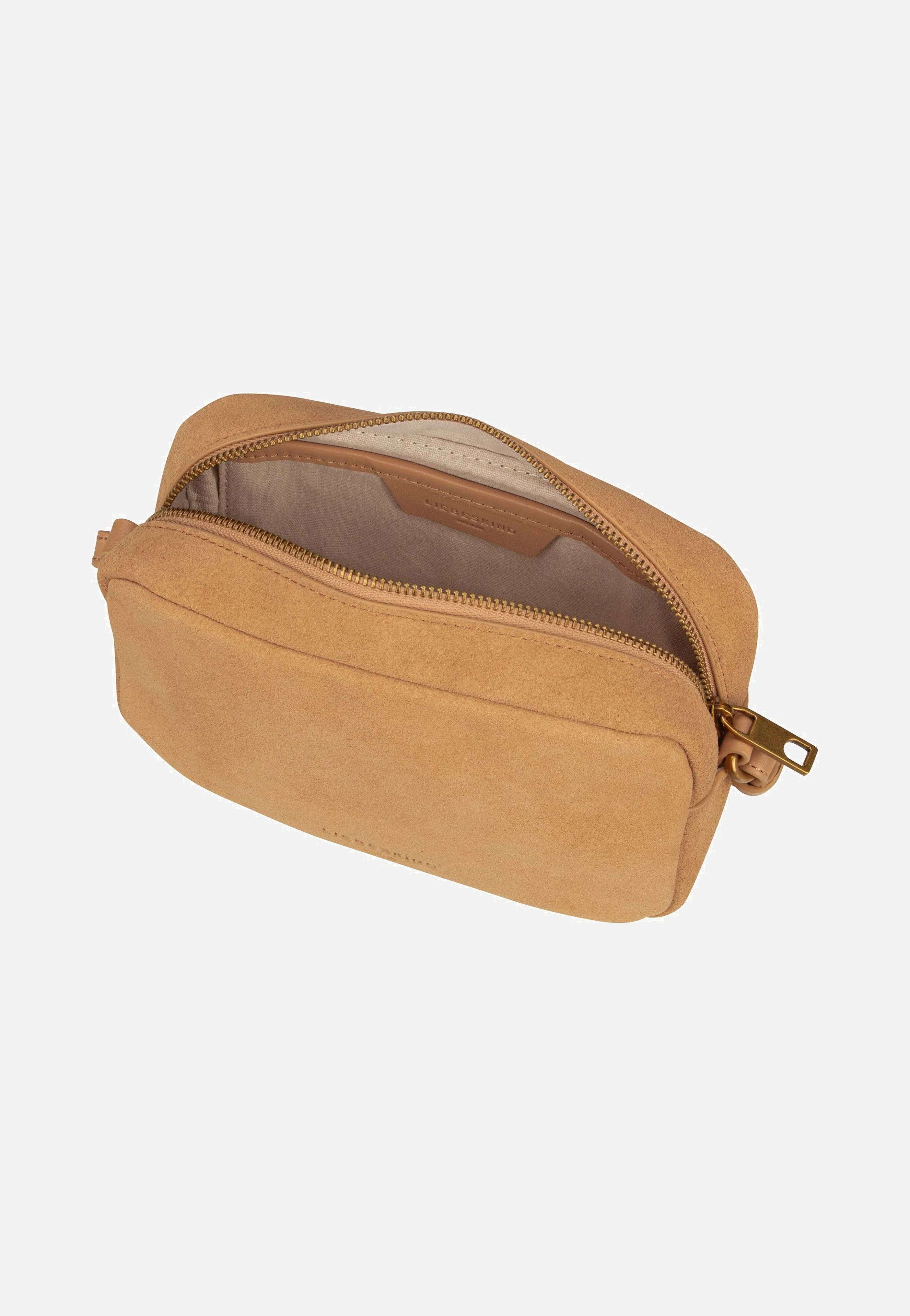 Ella Camera S Suede Beige - Crossbody Bag - Image 3