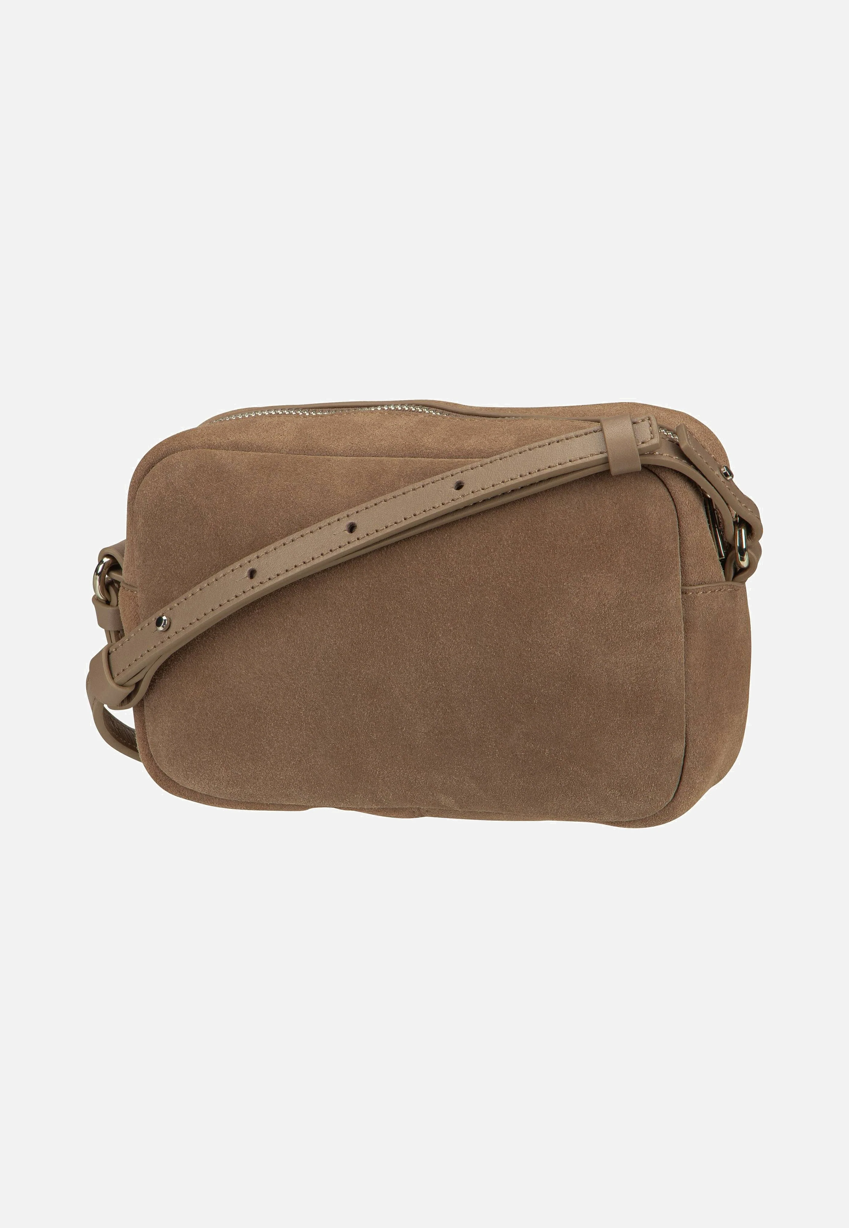Ella Camera S Suede Neutral Gray - Crossbody Bag - Image 2