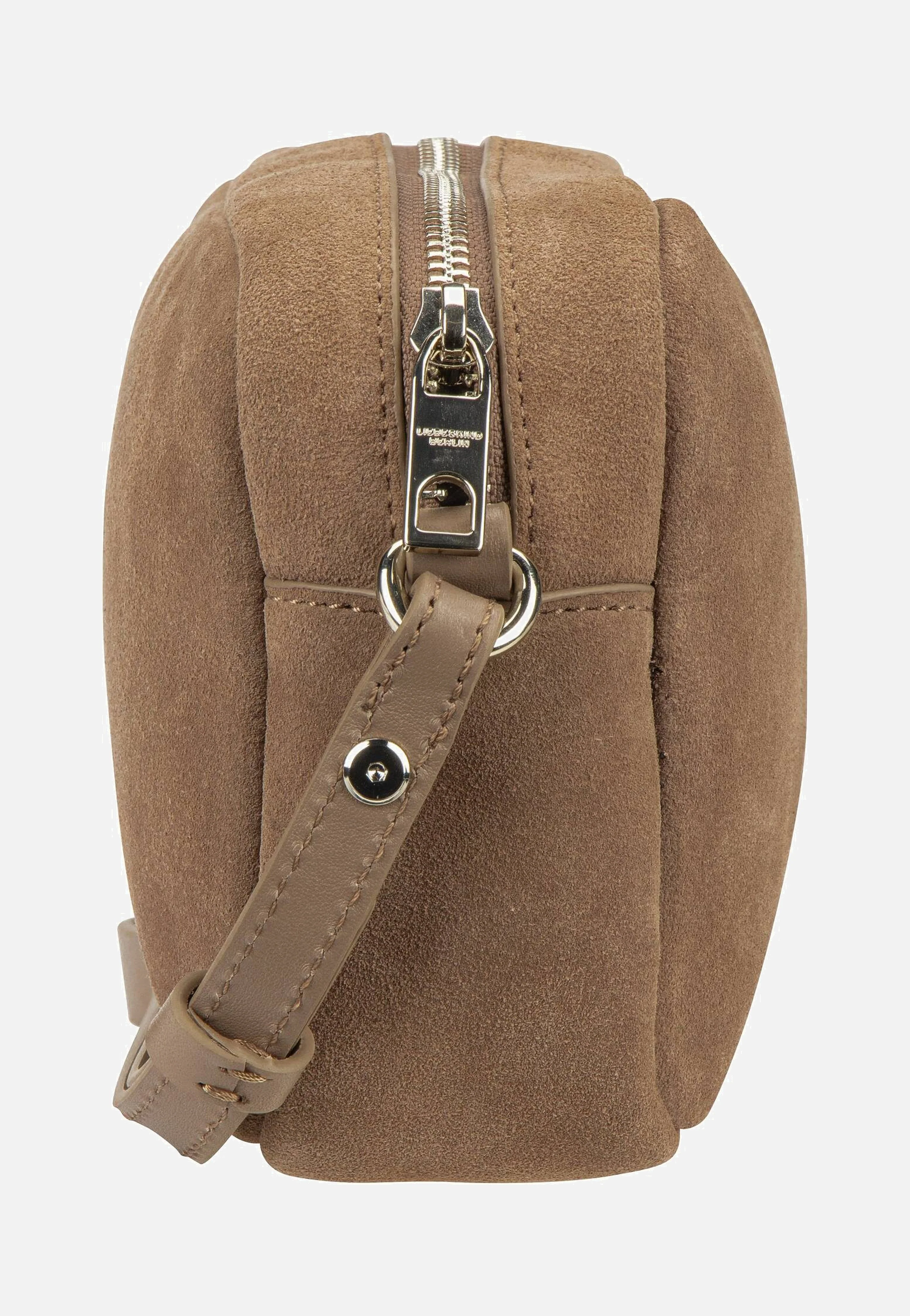 Ella Camera S Suede Neutral Gray - Crossbody Bag - Image 4