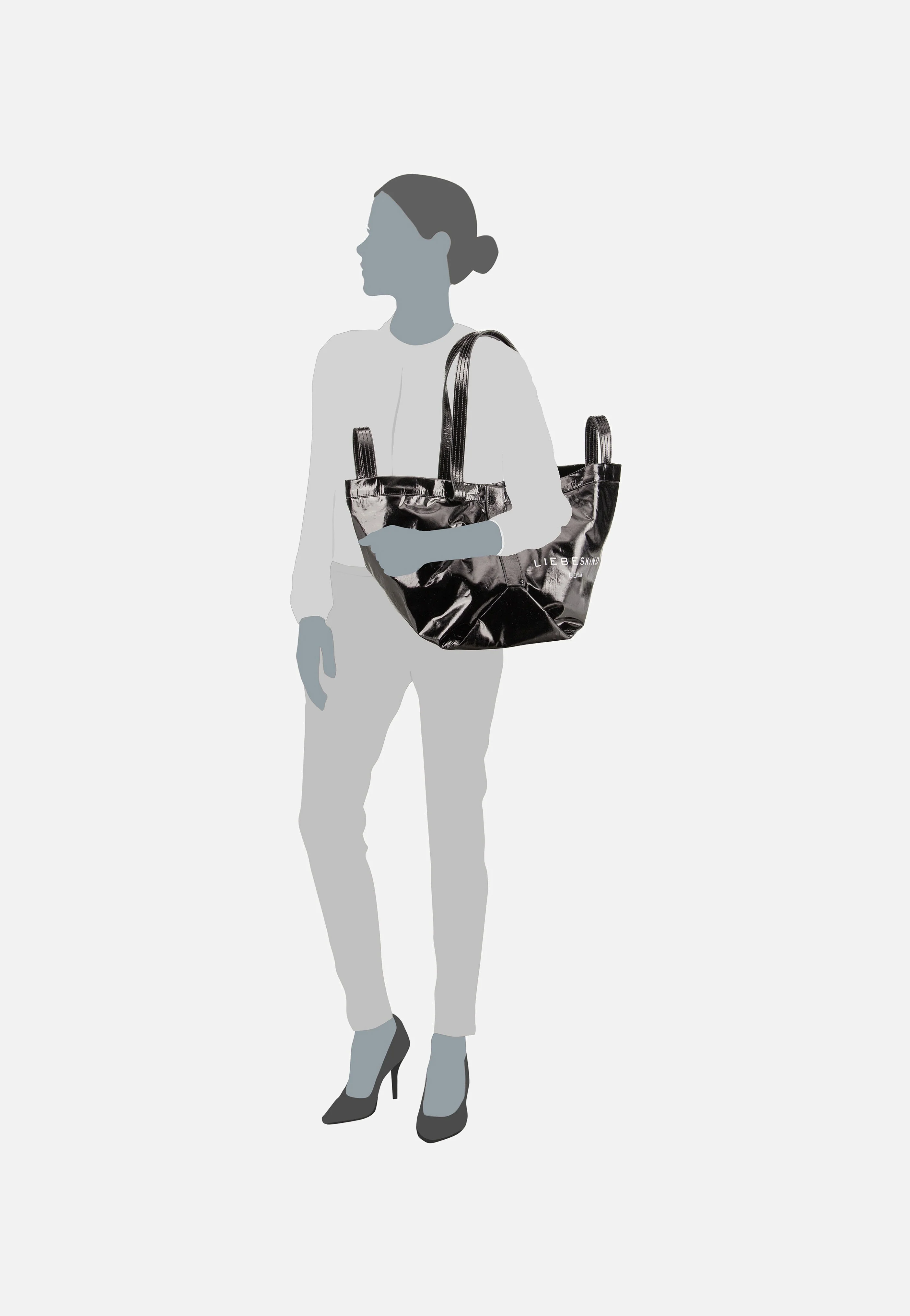 Elvira M Rain Black - Shopper - Image 6