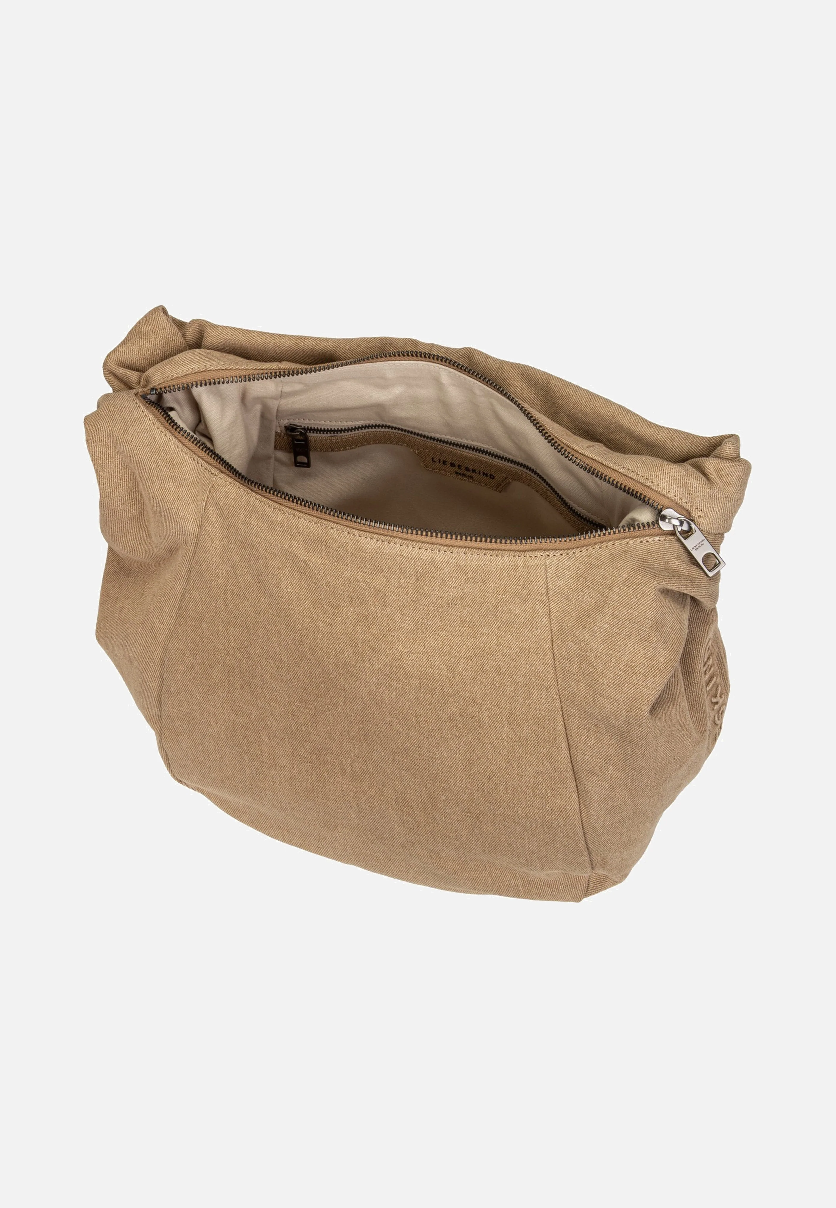 Farrah Hobo M Denim Beige - Hobo Bag - Image 5