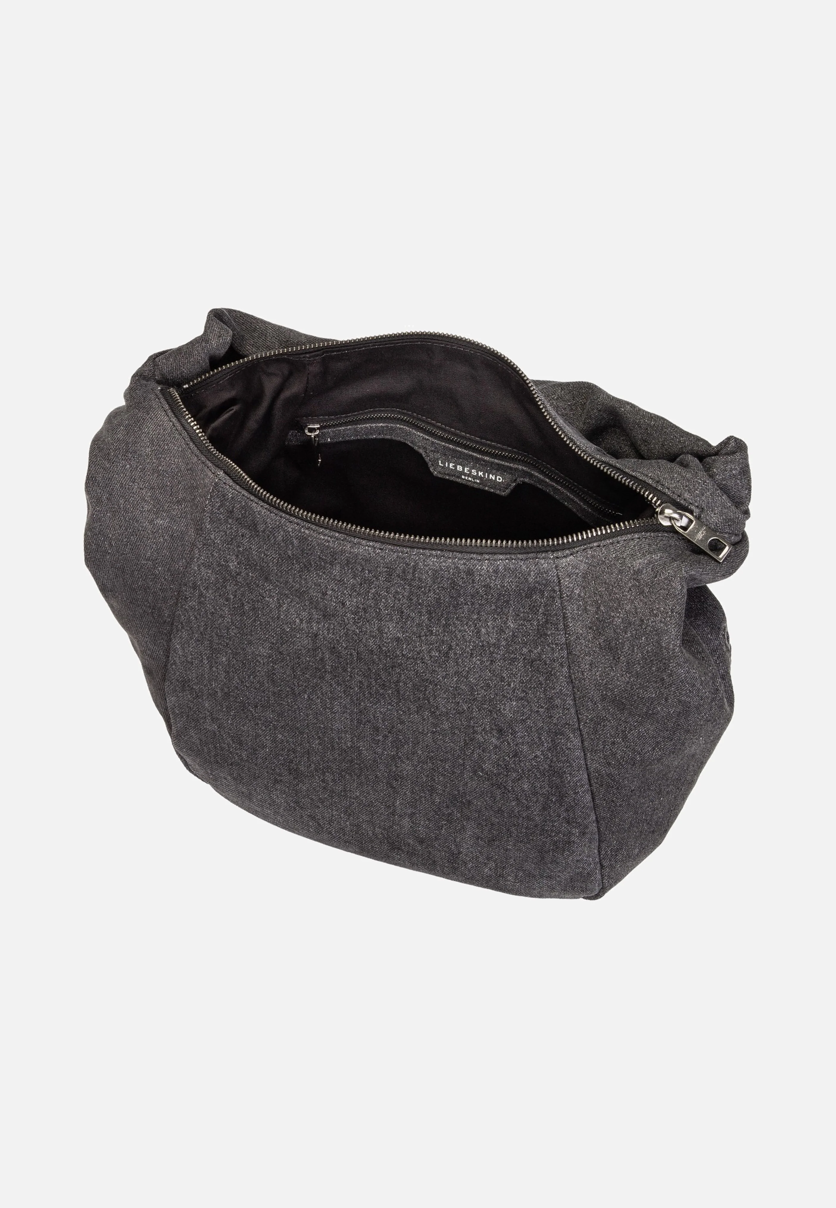 Farrah Hobo M Denim Black - Hobo Bag - Image 5