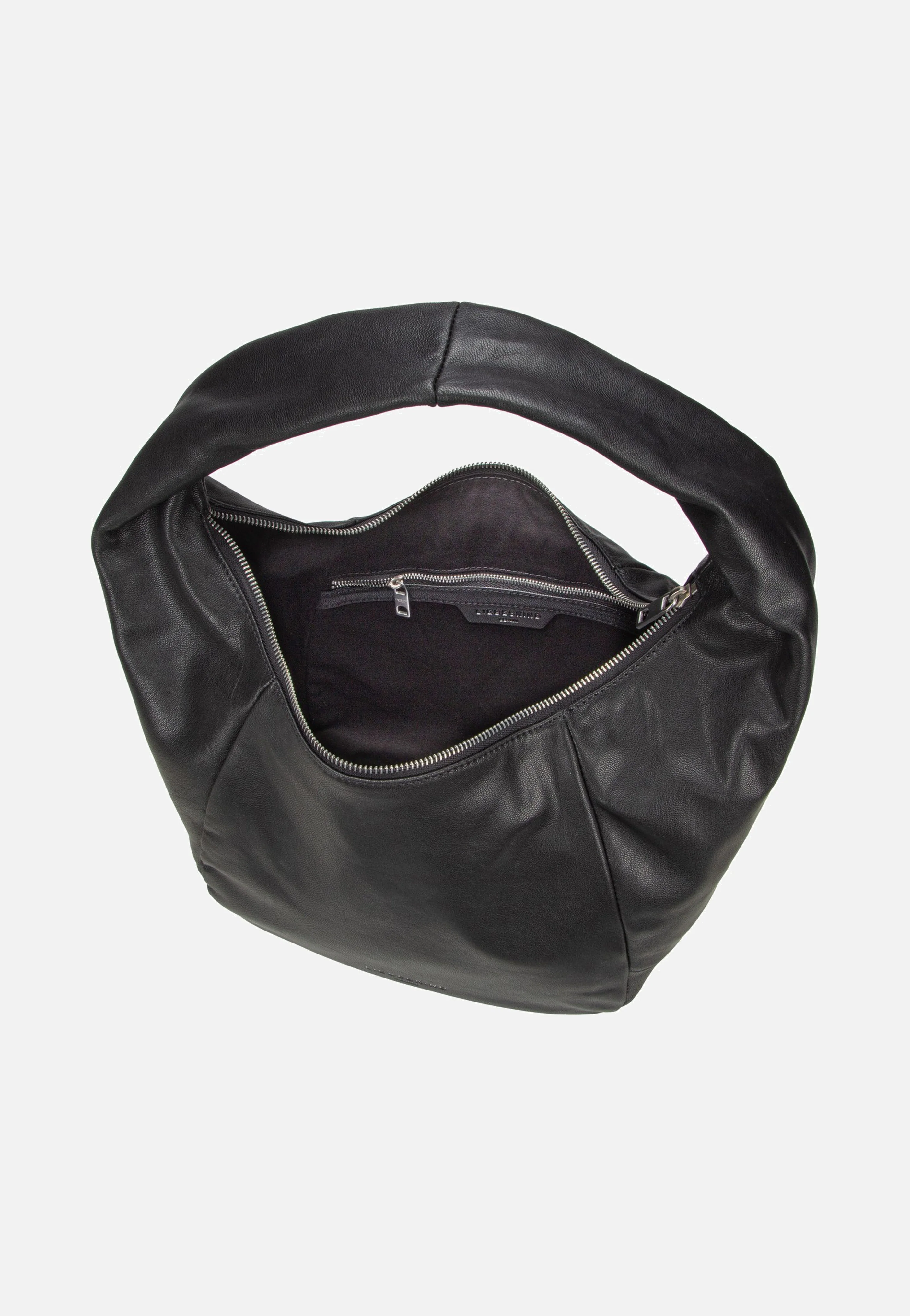Farrah Hobo M Vintage Goat Black - Hobo Bag - Image 5