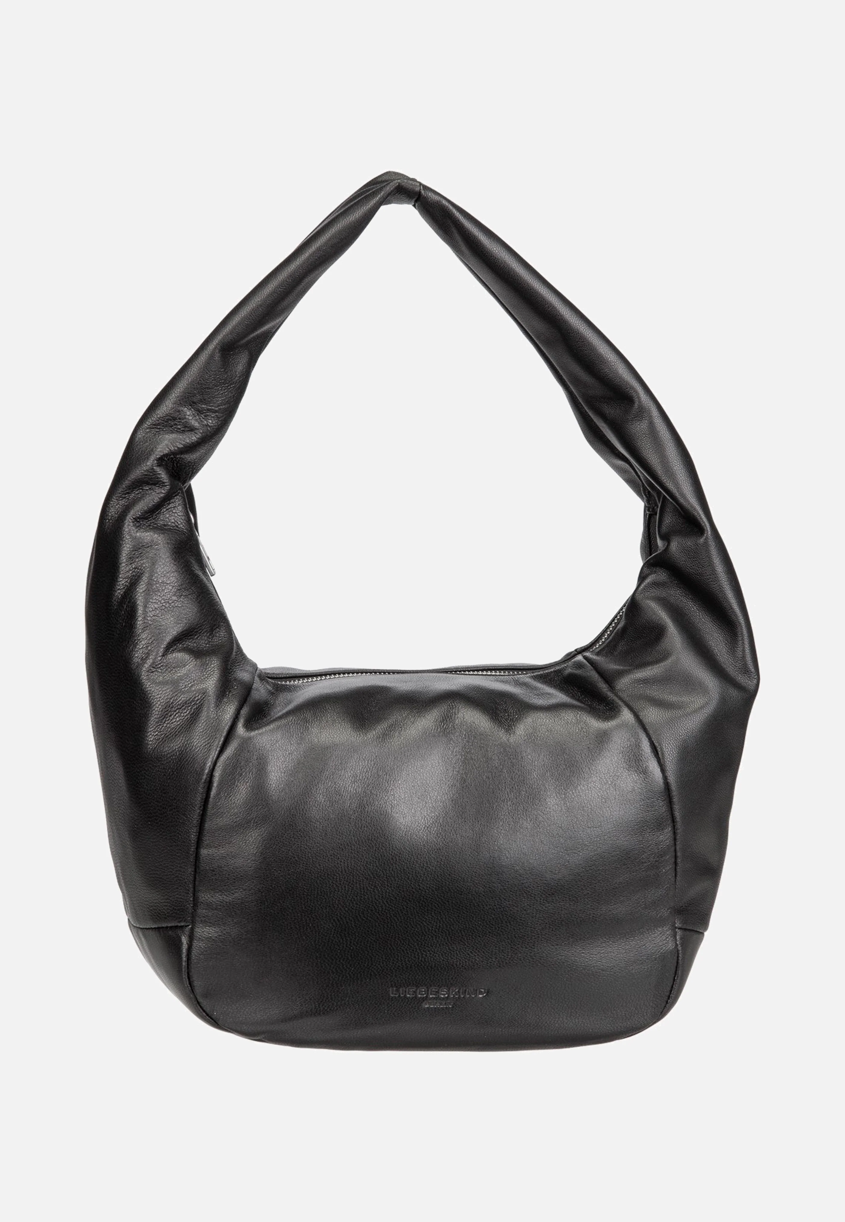 Farrah M Vintage Goat Black - Hobo Bag - Image 2