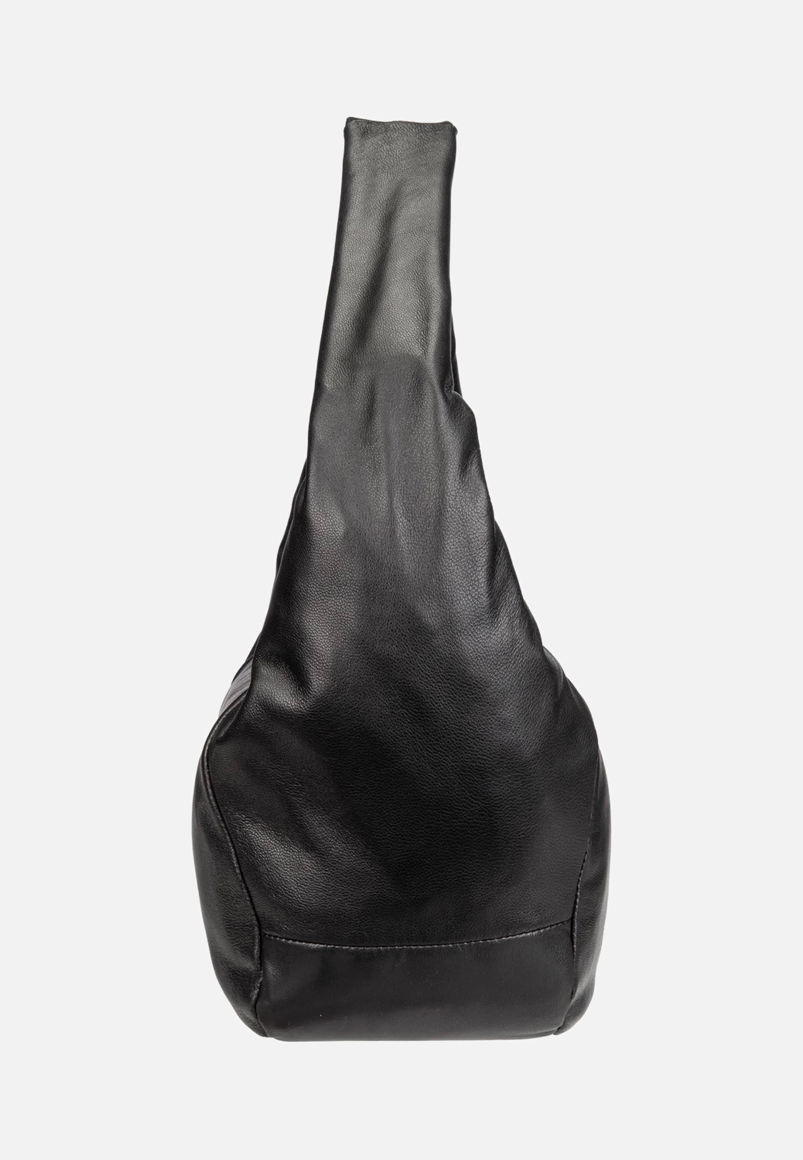 Farrah M Vintage Goat Black - Hobo Bag - Image 4