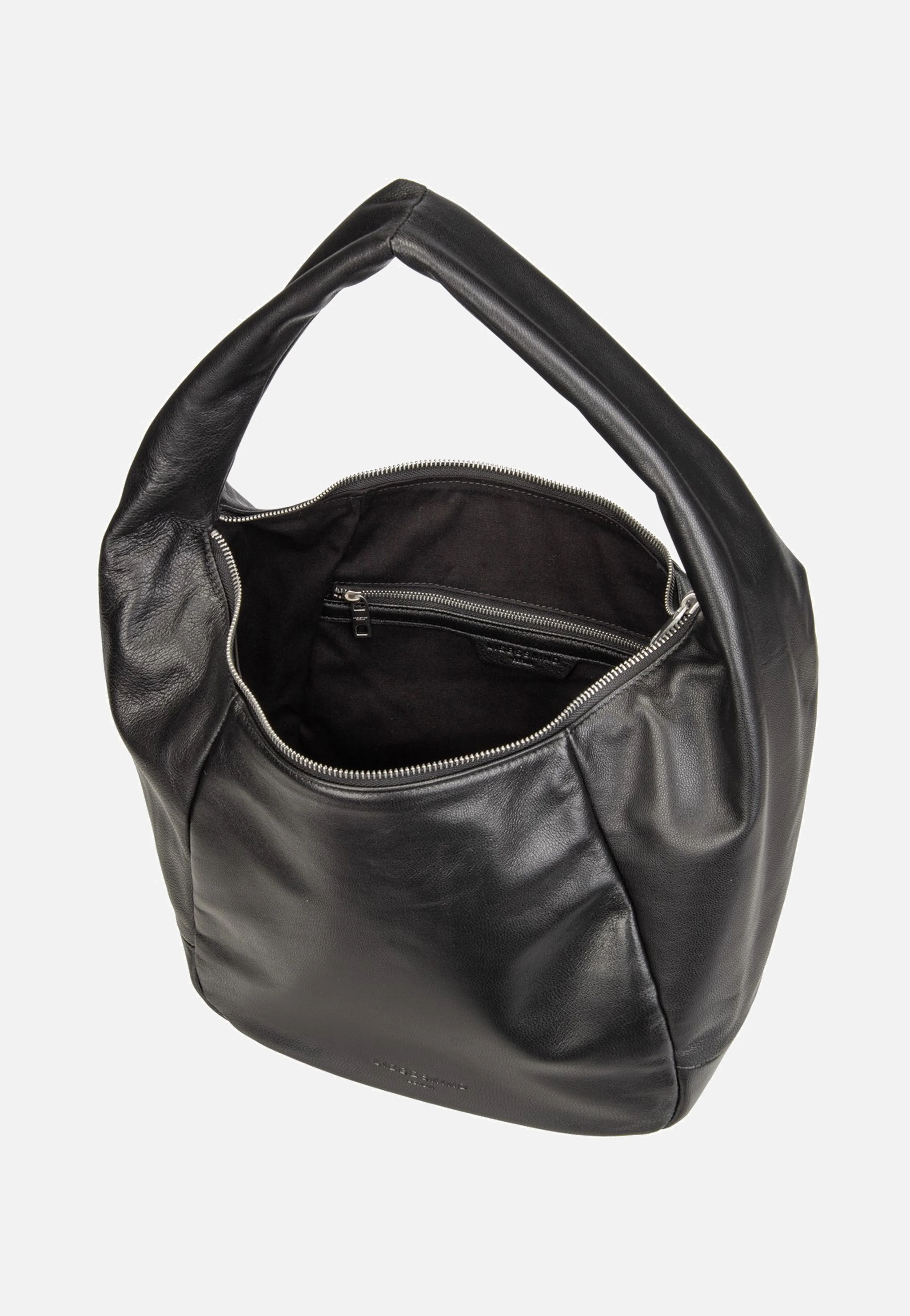 Farrah M Vintage Goat Black - Hobo Bag - Image 5