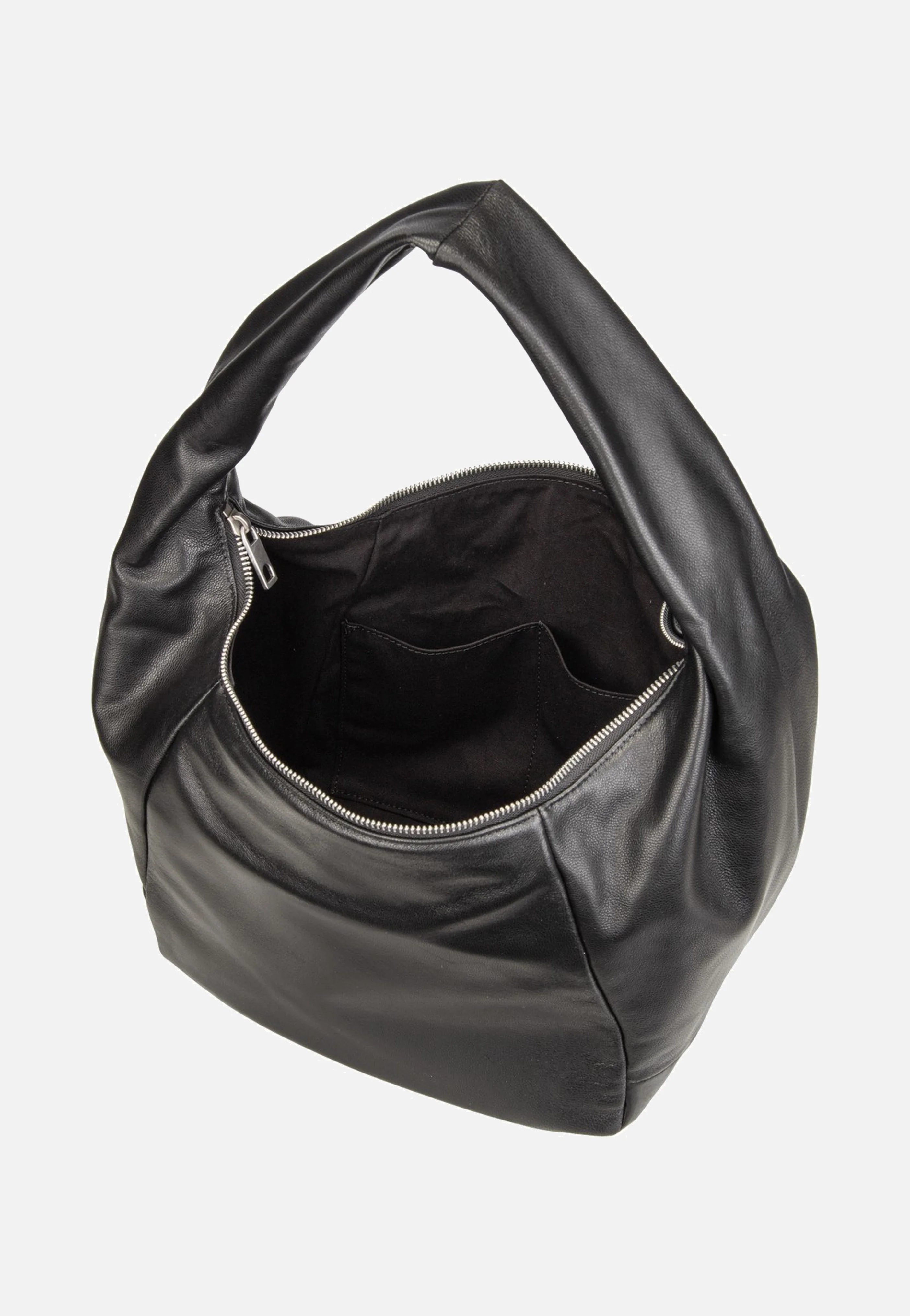 Farrah M Vintage Goat Black - Hobo Bag - Image 6