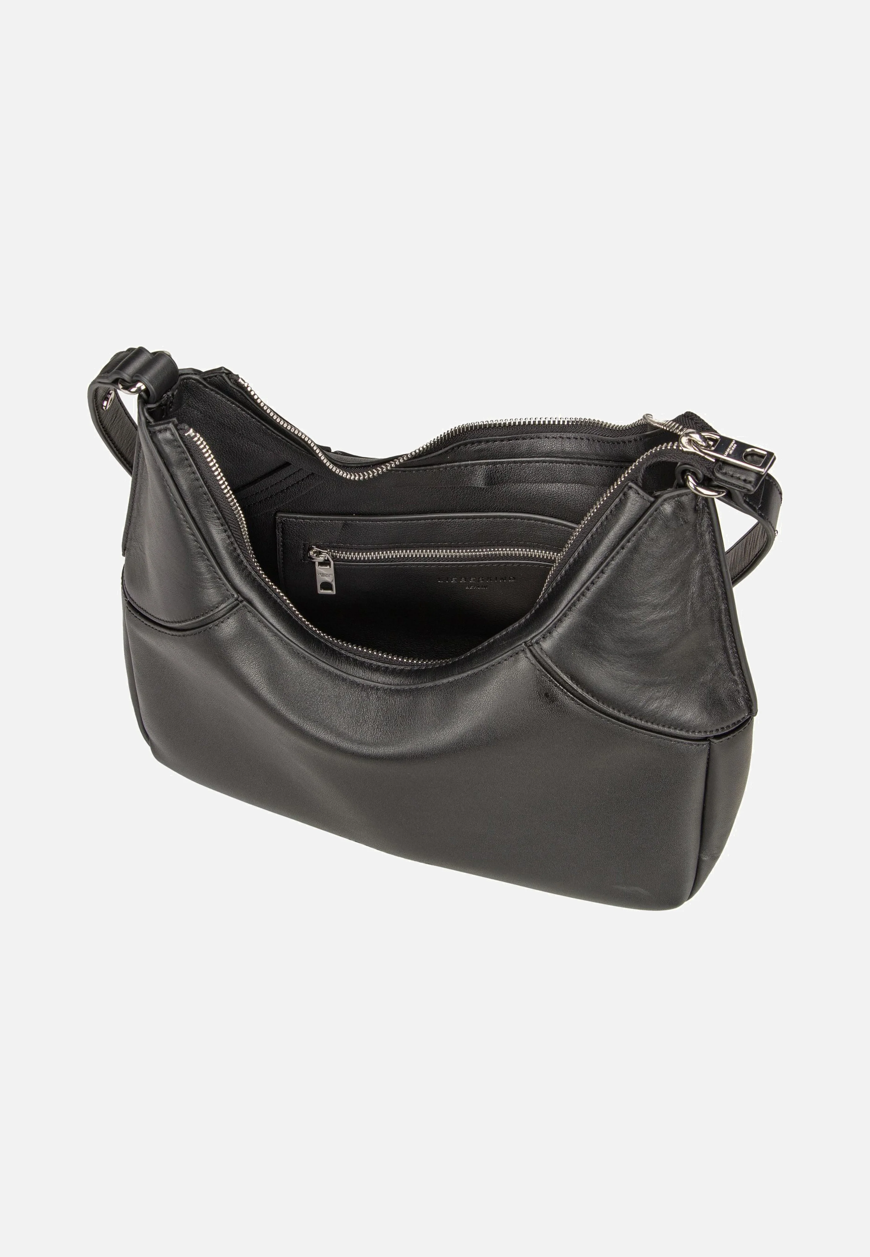 Lilly S Soft Nappa Black - Hobo Bag - Image 3