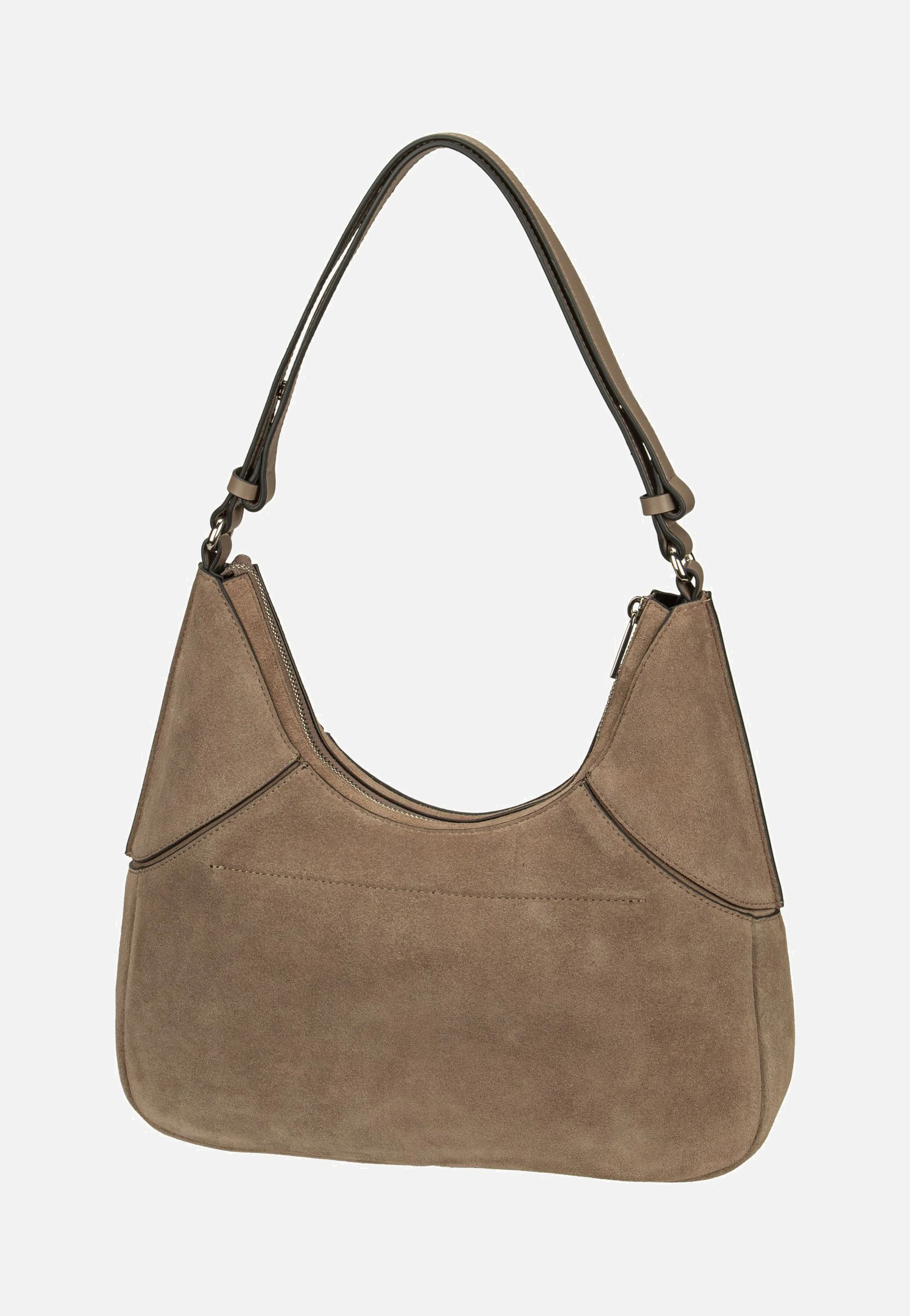 Lilly S Suede Neutral Gray - Hobo Bag - Image 2