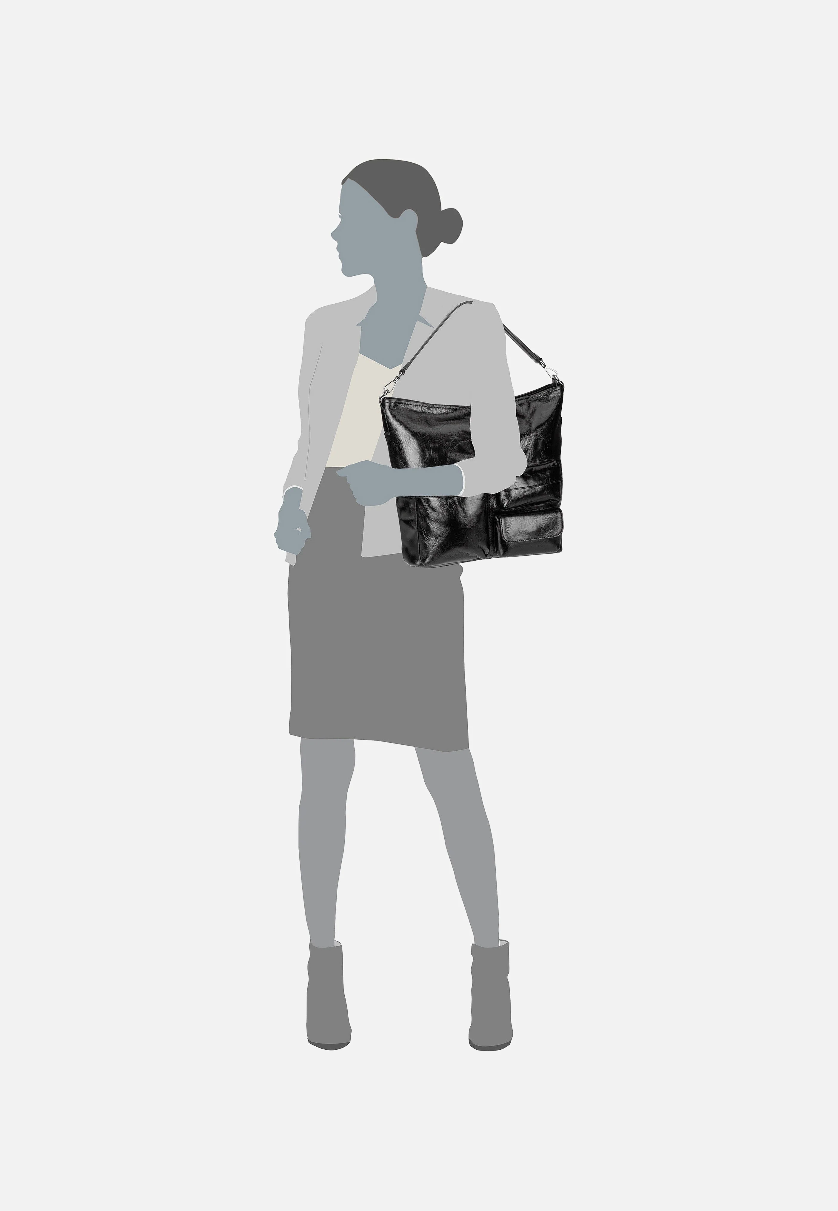 LK 204 Archive Lack M 2165295 Black - Hobo Bag - Image 6