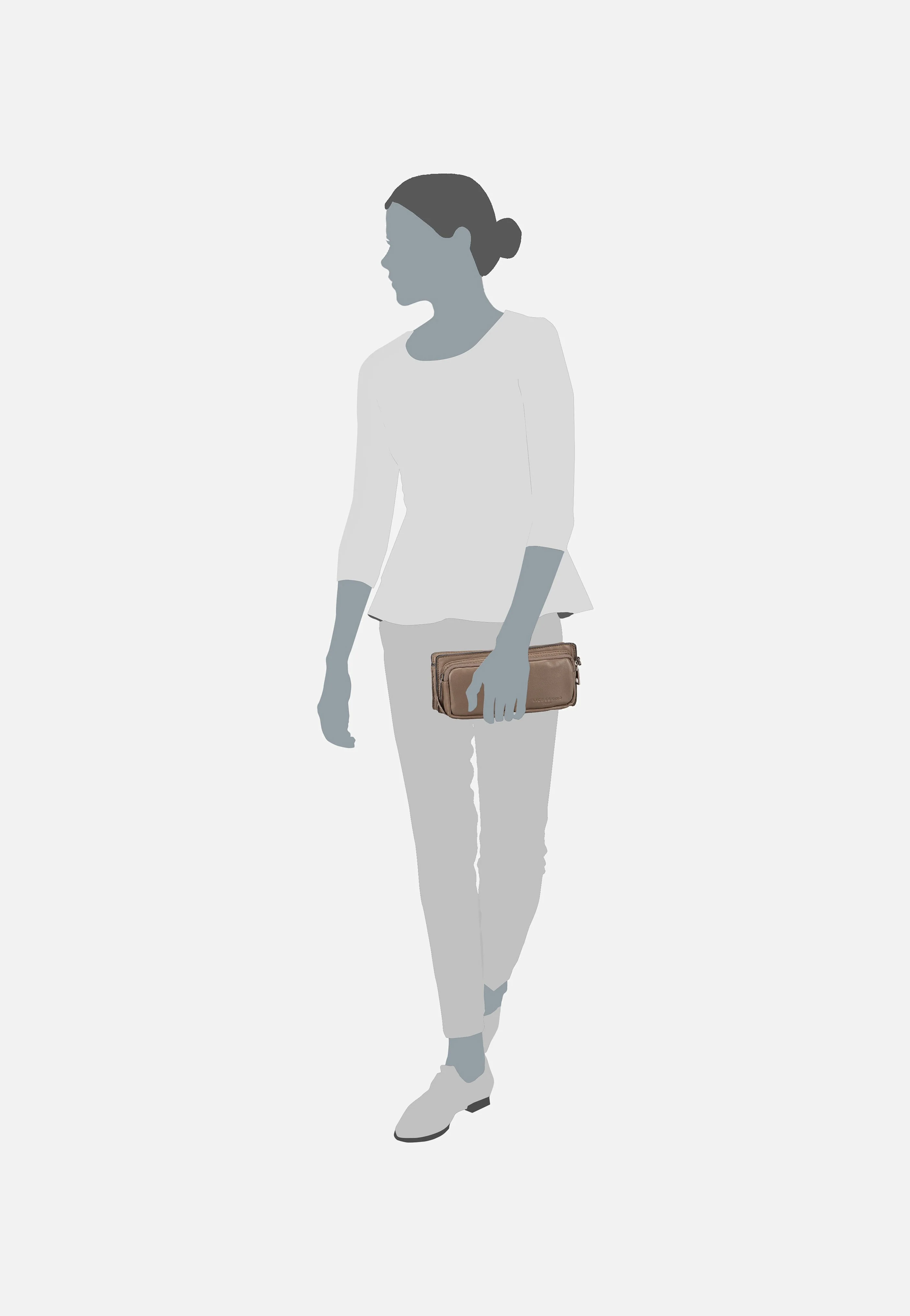 Maia Pouch M Sheep Natural Neutral Gray - Clutch - Image 5