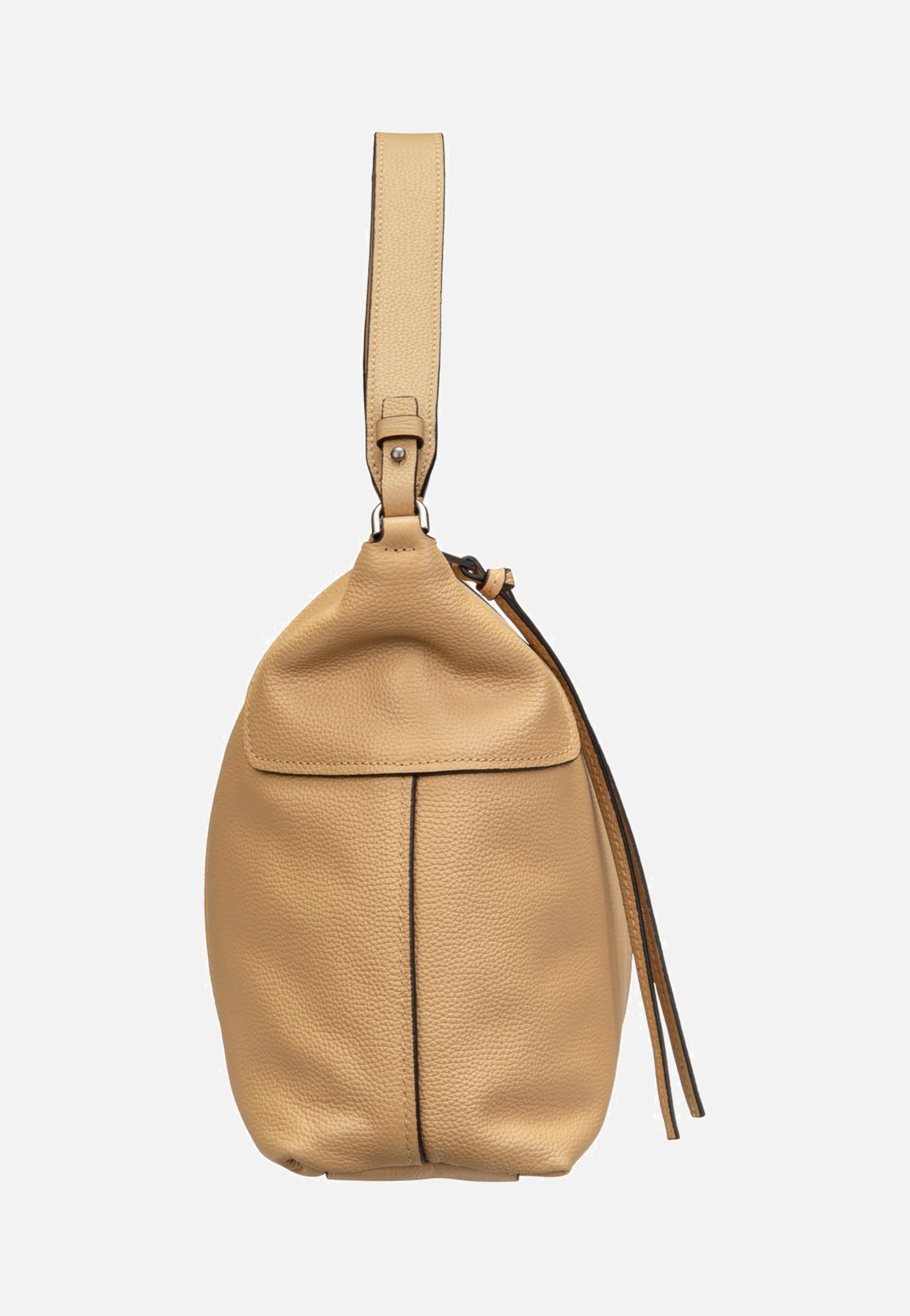 Mila Hobo M Small Pebble Light Tan - Hobo Bag - Image 4