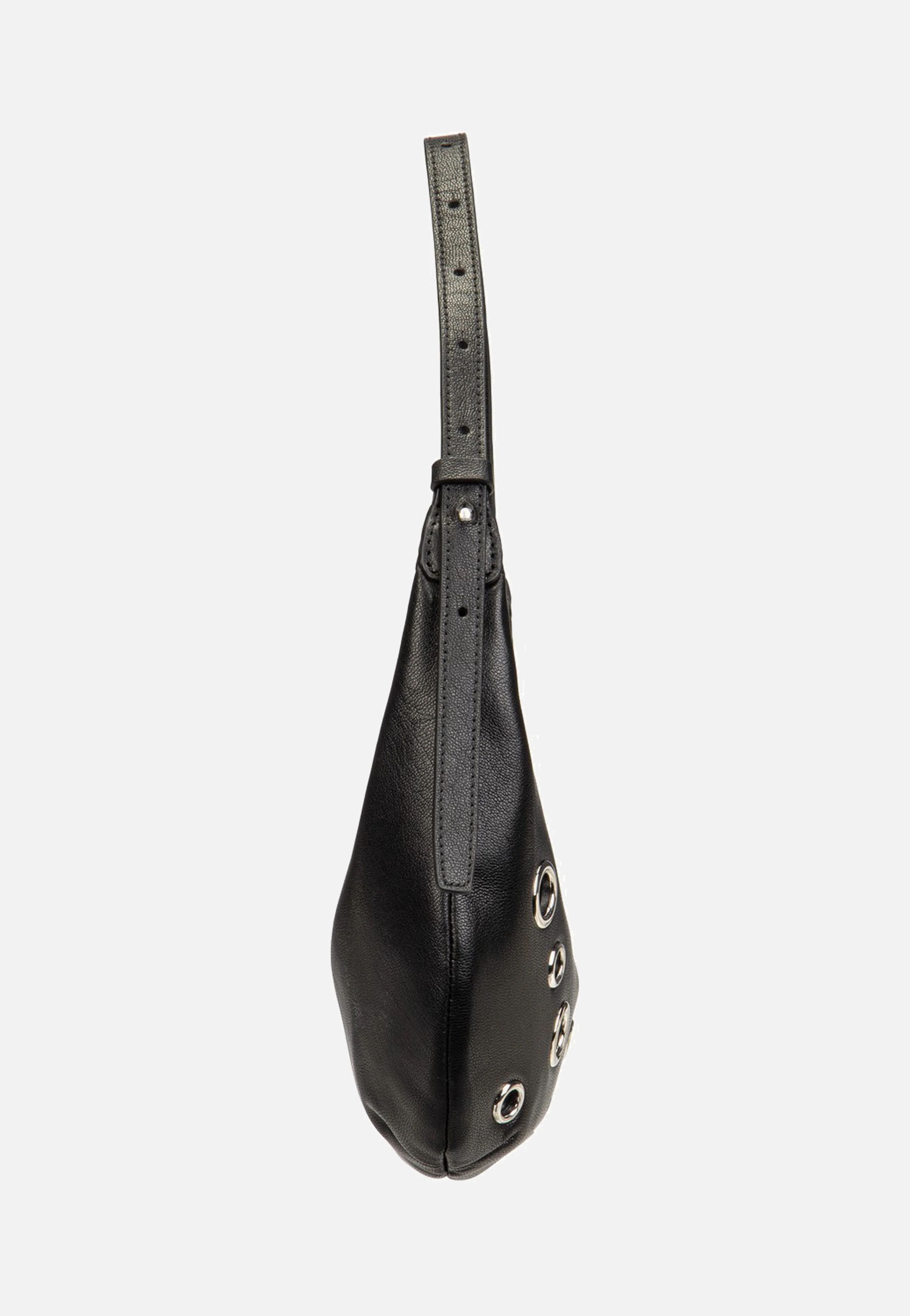 Ryker Eylets Hobo XS Vintage Goat Black - Hobo Bag - Image 4