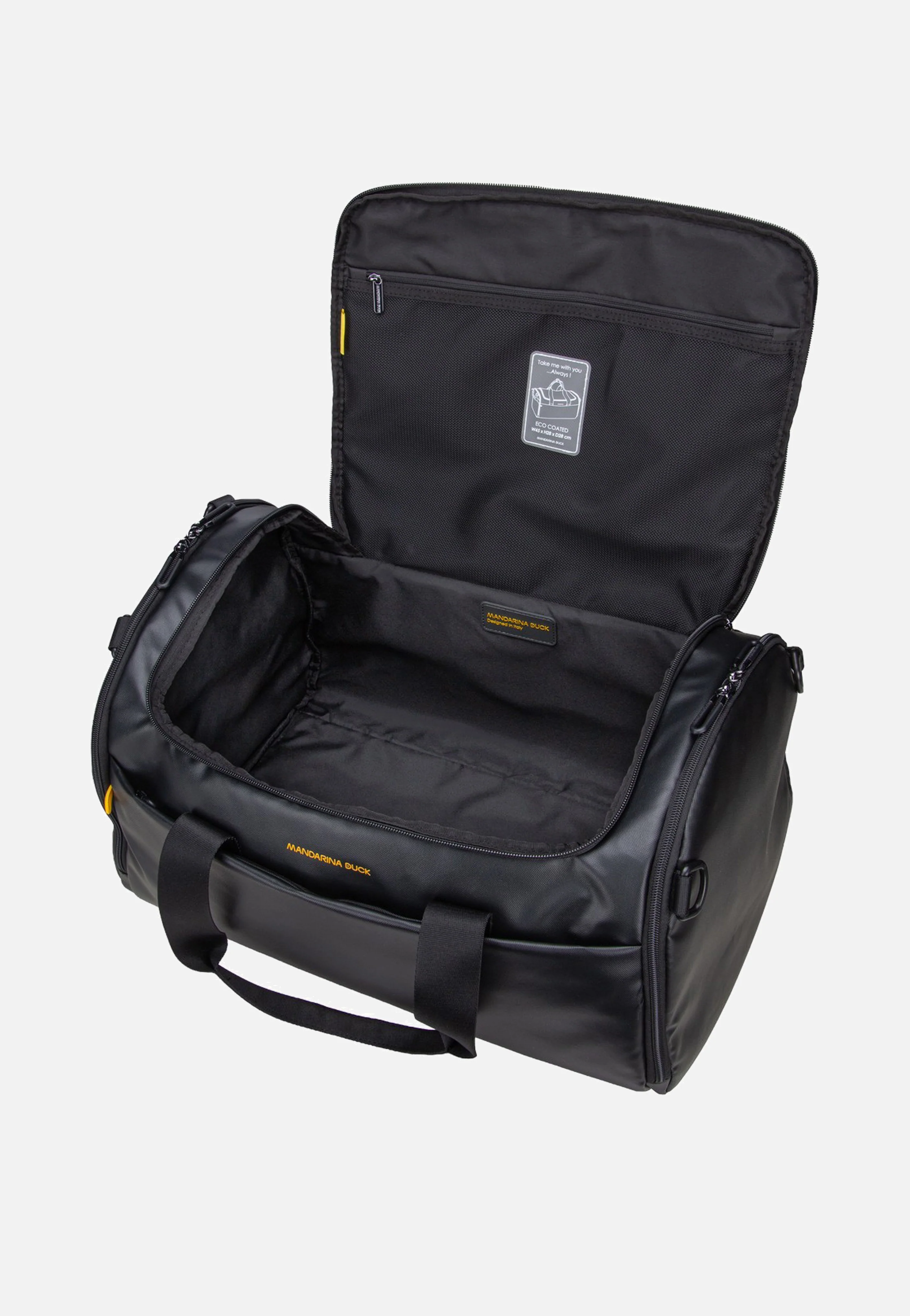 Eco Coated Duffle Black - Dufflebag - Image 8