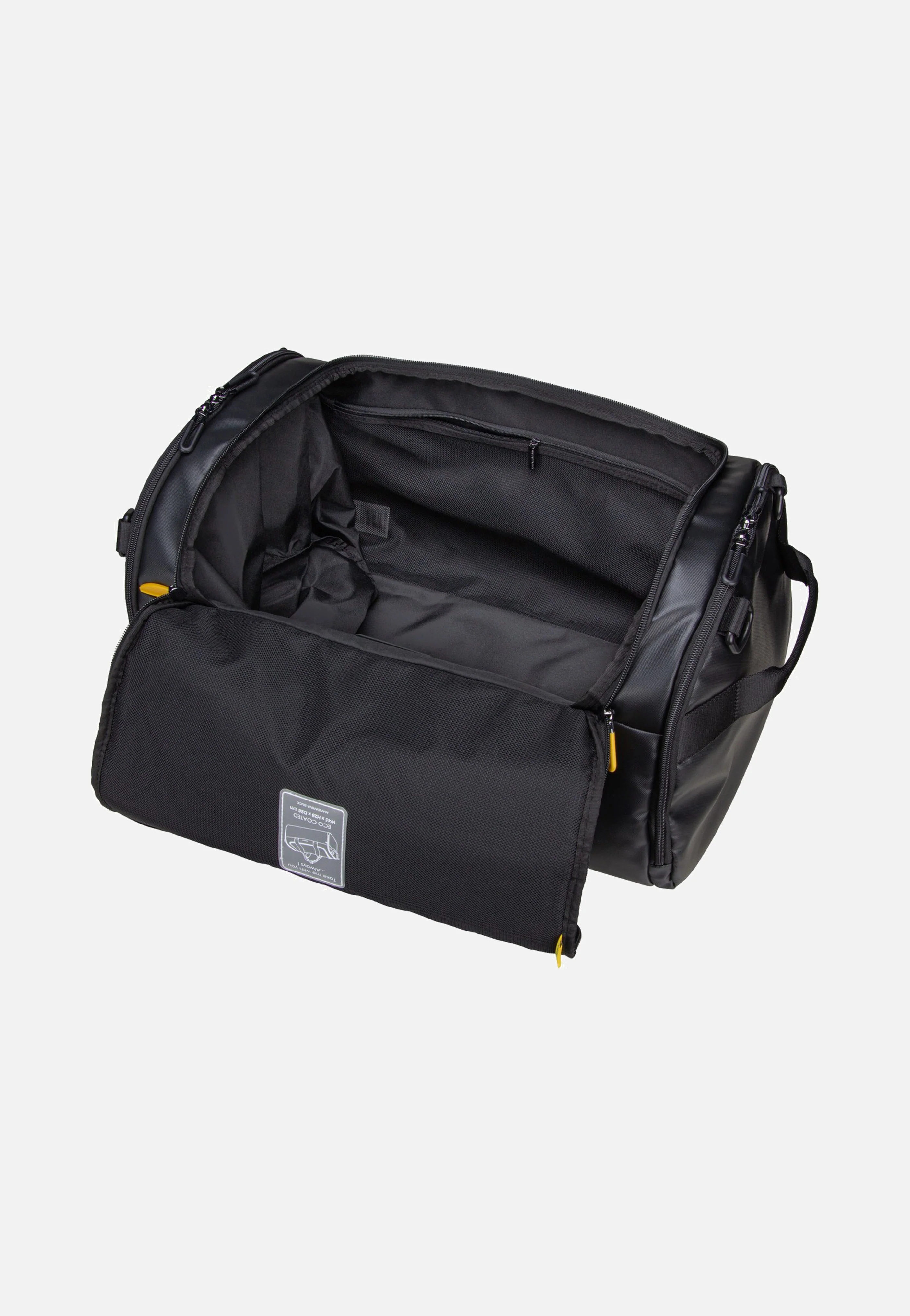 Eco Coated Duffle Black - Dufflebag - Image 9
