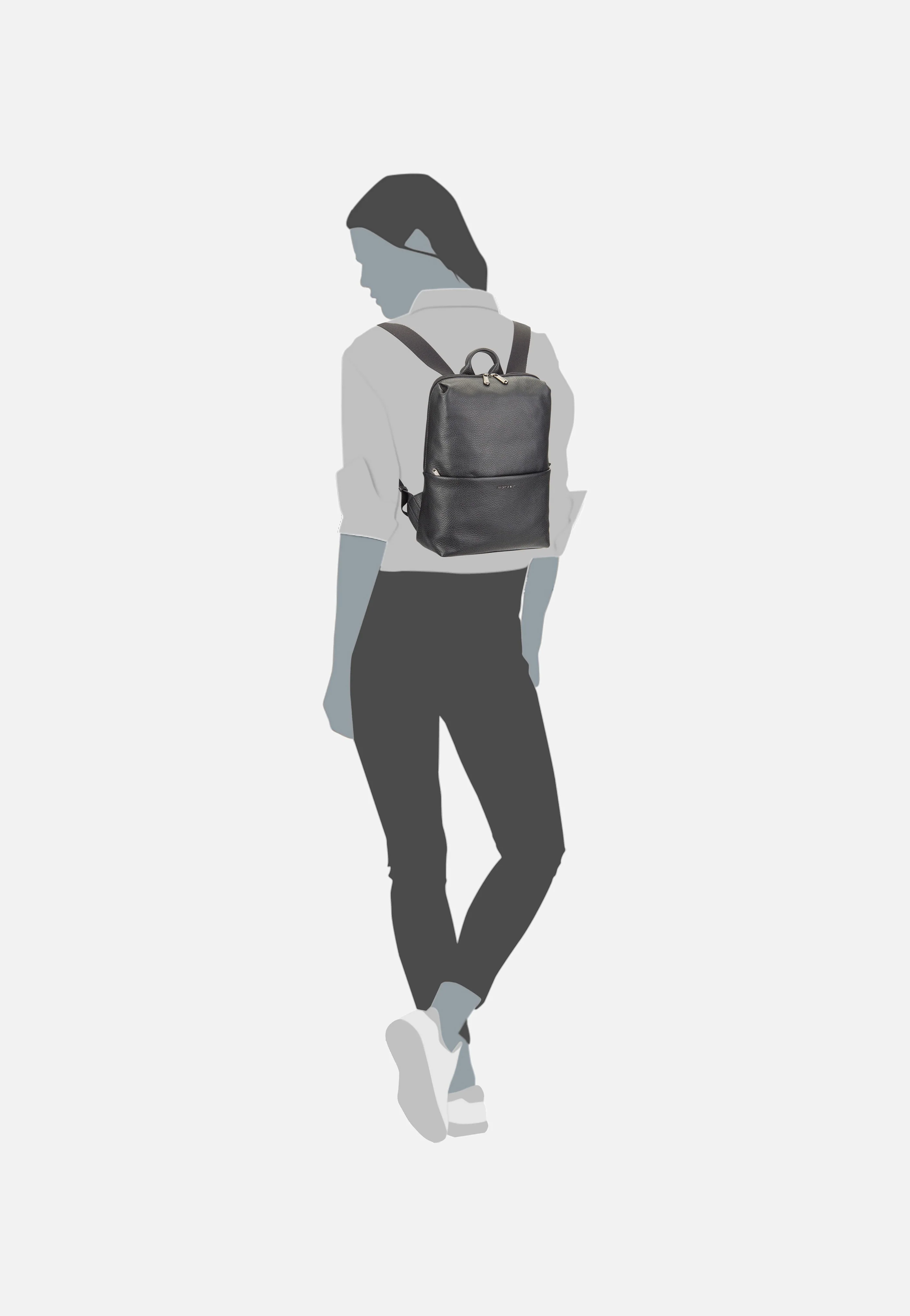 Mellow Leather Squared FZT38 Nero - Rucksack - Image 7