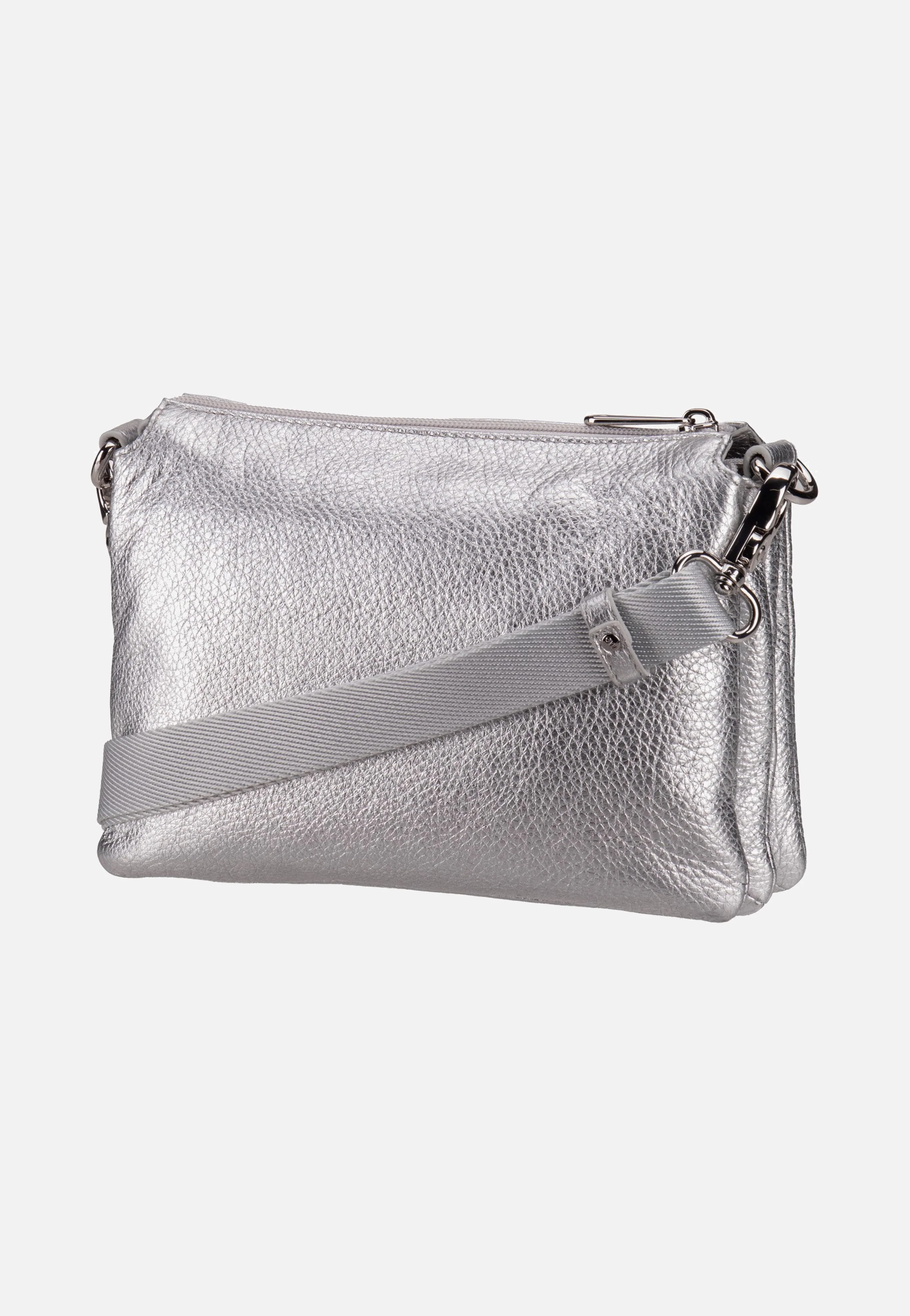 Mellow Metal Triple Pochette OYT82 Silver - Crossbody Bag - Image 3