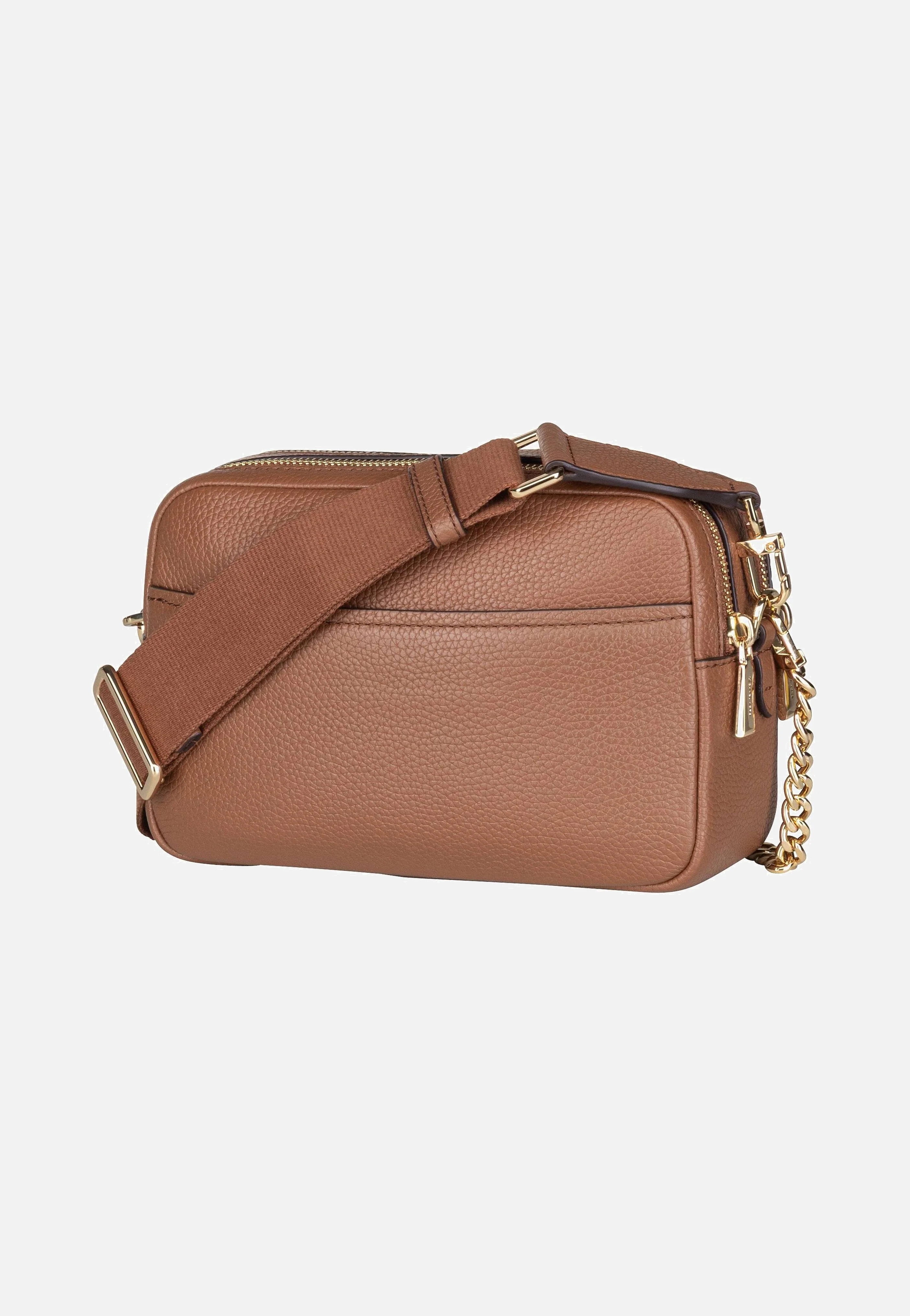 Bryant Medium Double Zip Chain Camera Pebble Luggage - Crossbody Bag - Image 2
