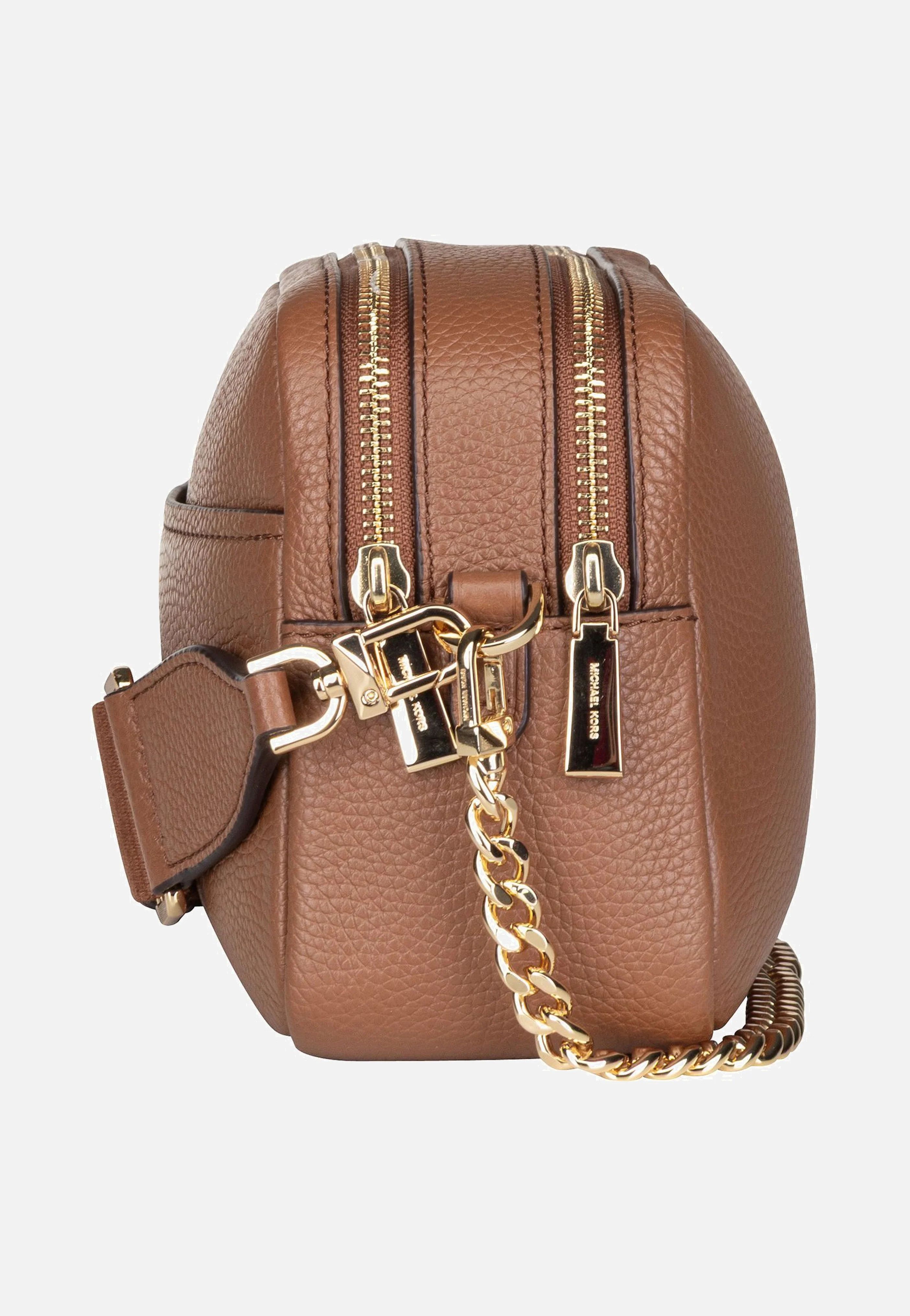 Bryant Medium Double Zip Chain Camera Pebble Luggage - Crossbody Bag - Image 5