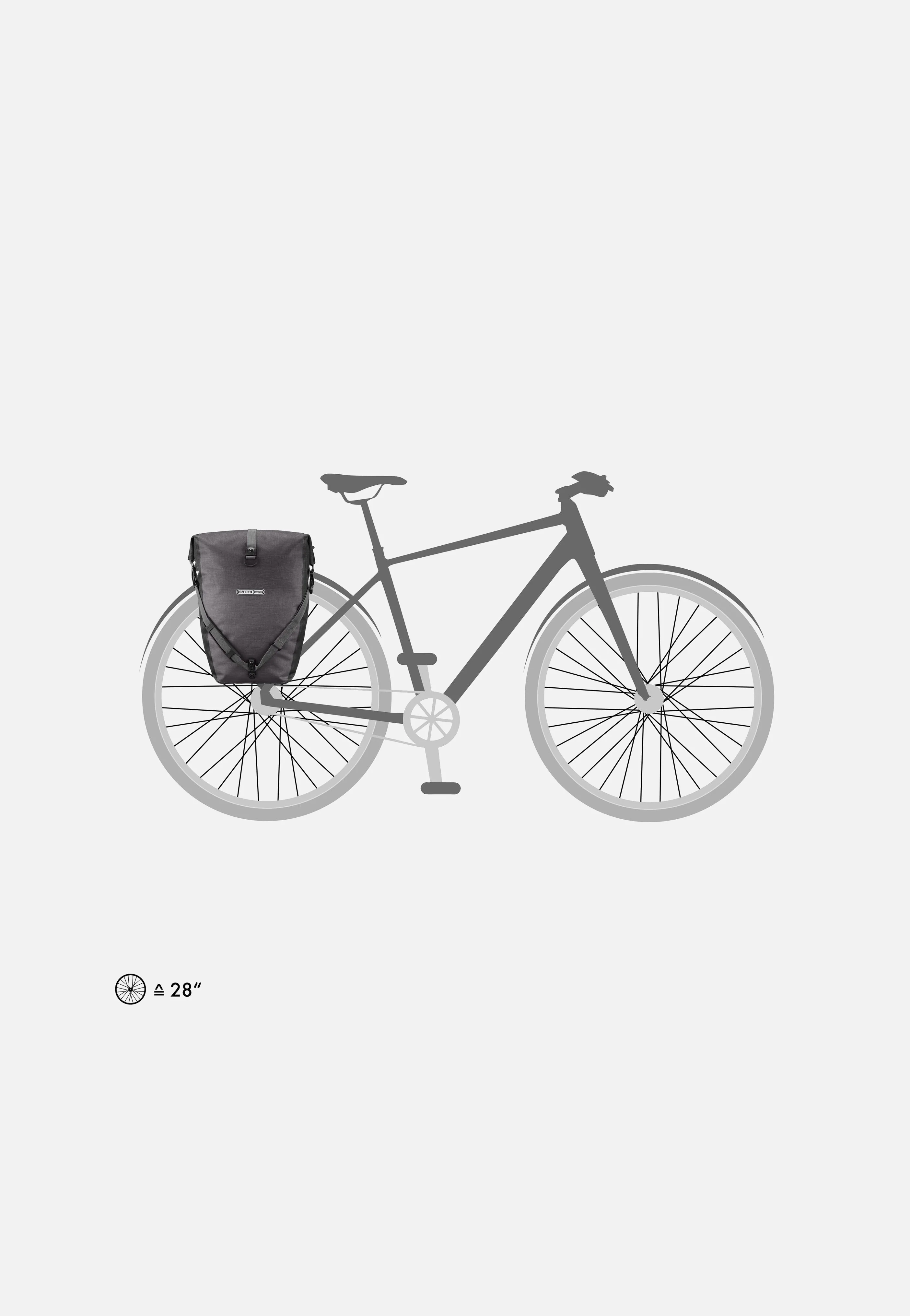Back-Roller Plus CR QL2.1 Granit Schwarz - Fahrradtasche - Image 9