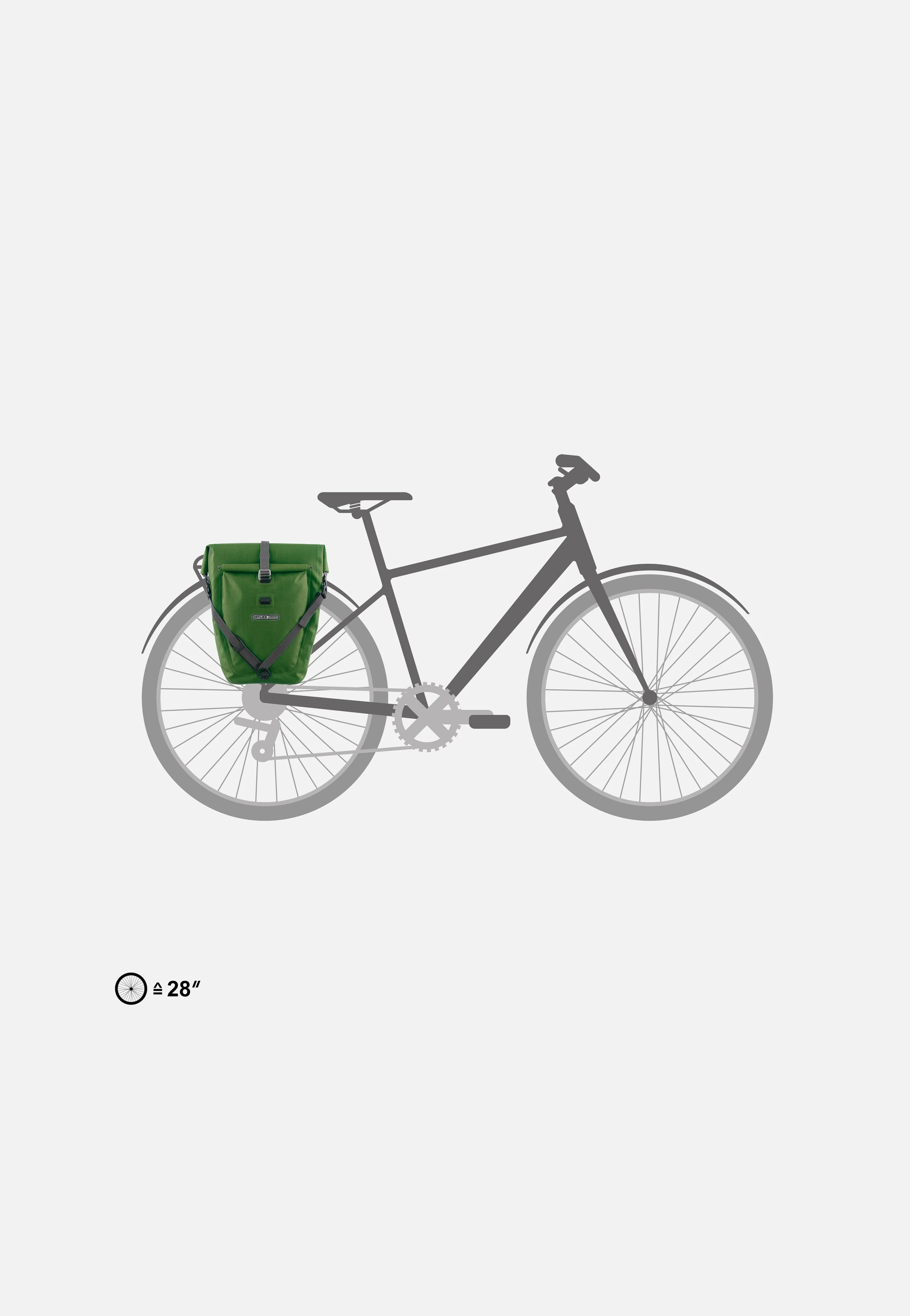 Back-Roller Plus Single QL2.1 Moss Green - Fahrradtasche - Image 6