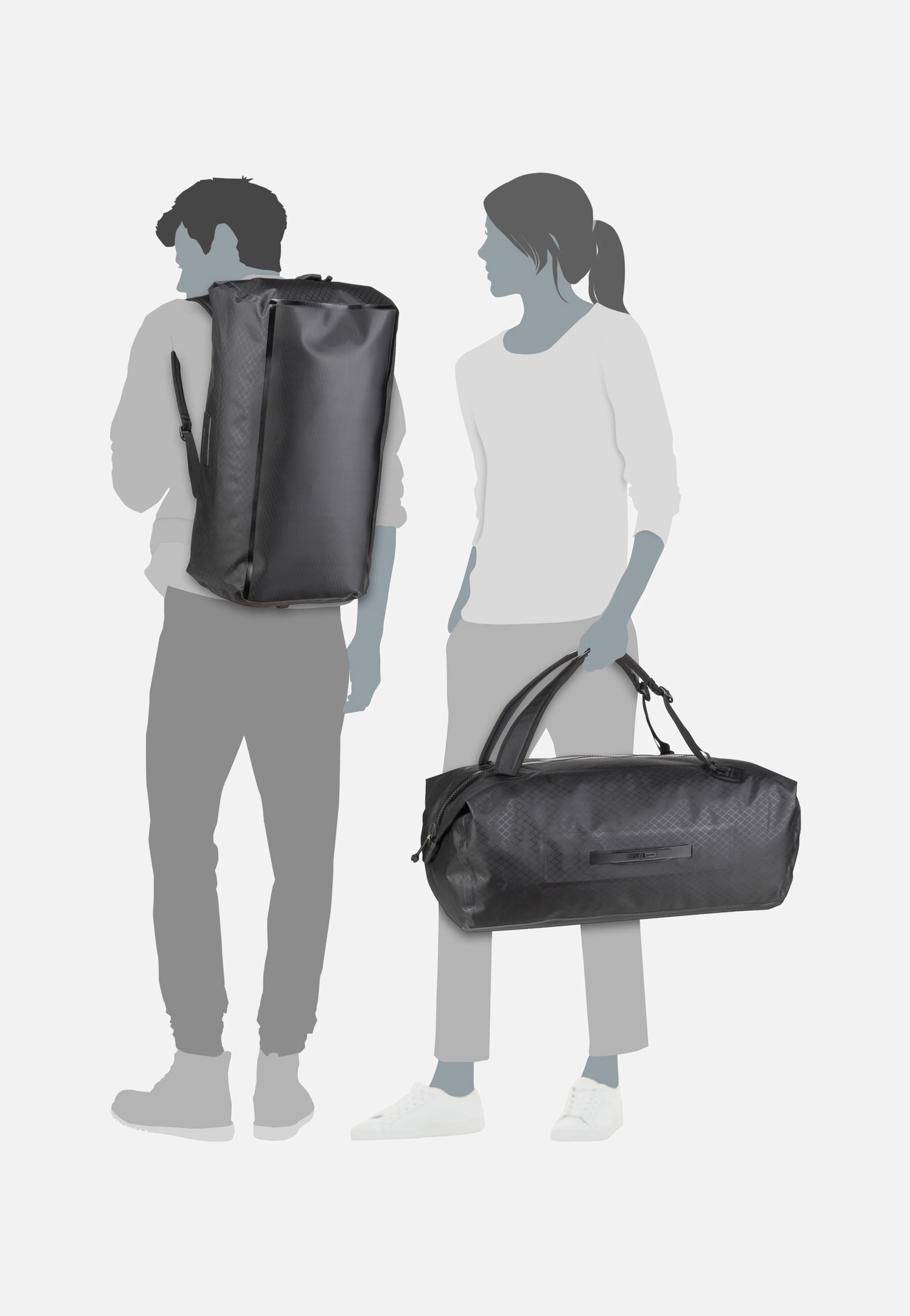 Duffle Metrosphere 60L Black Embossed - Dufflebag - Image 11