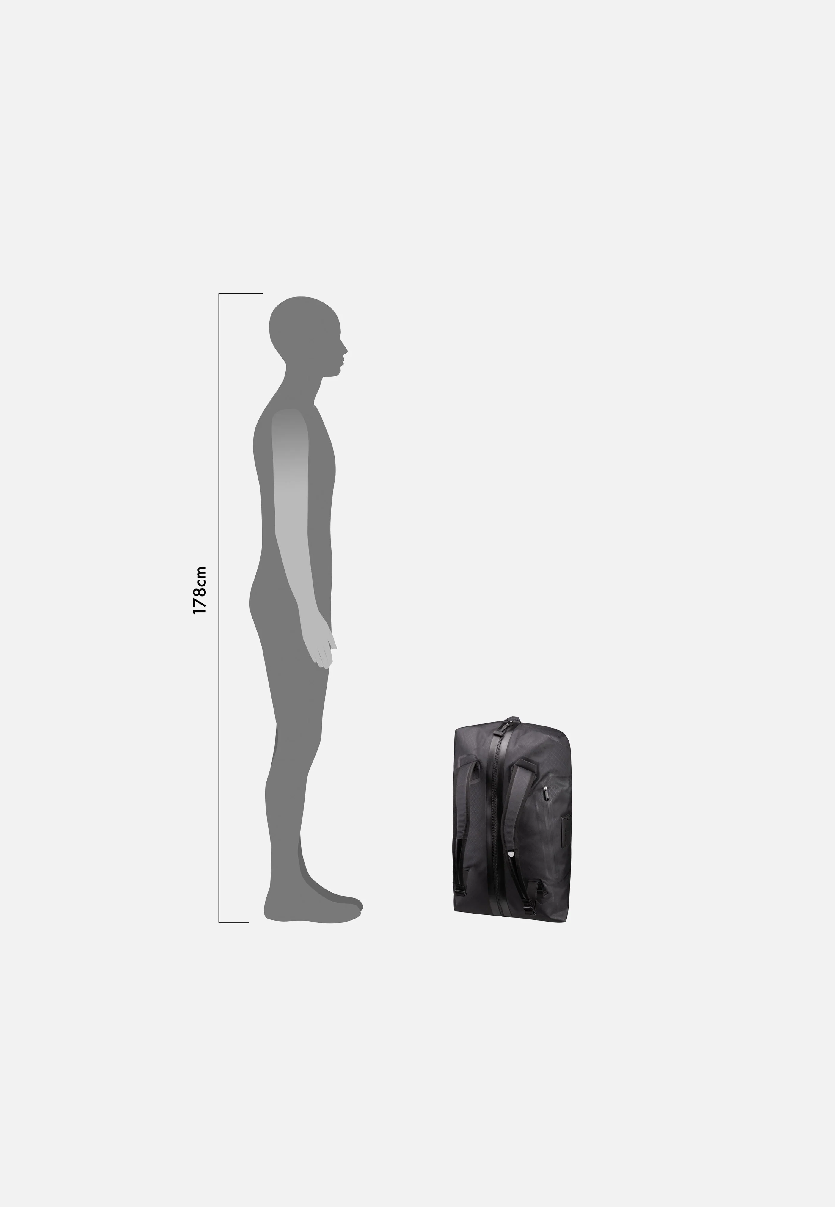 Duffle Metrosphere 60L Black Embossed - Dufflebag - Image 9