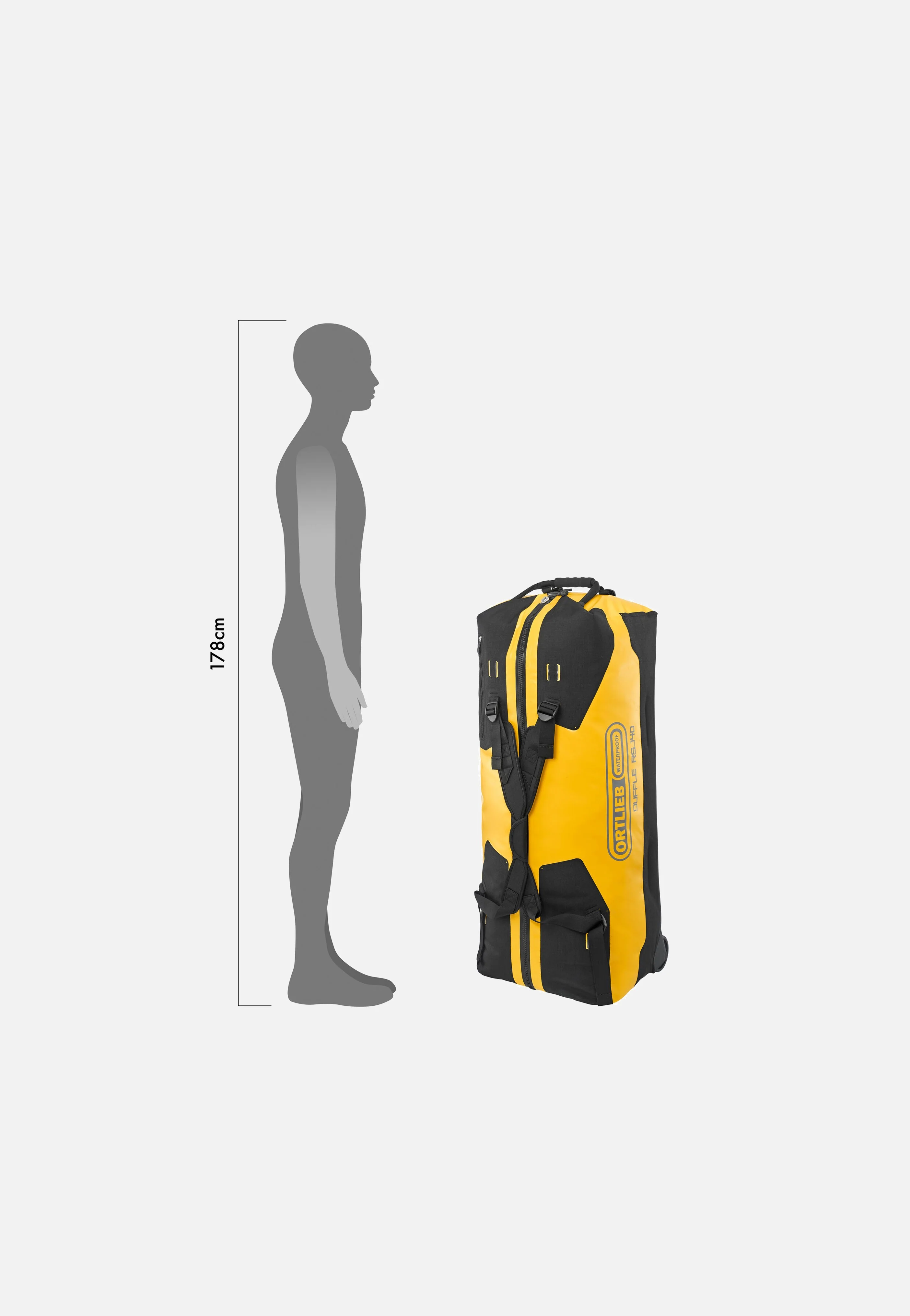 Duffle RS 140L Sonnengelb Schwarz - Travel Bag - Image 8