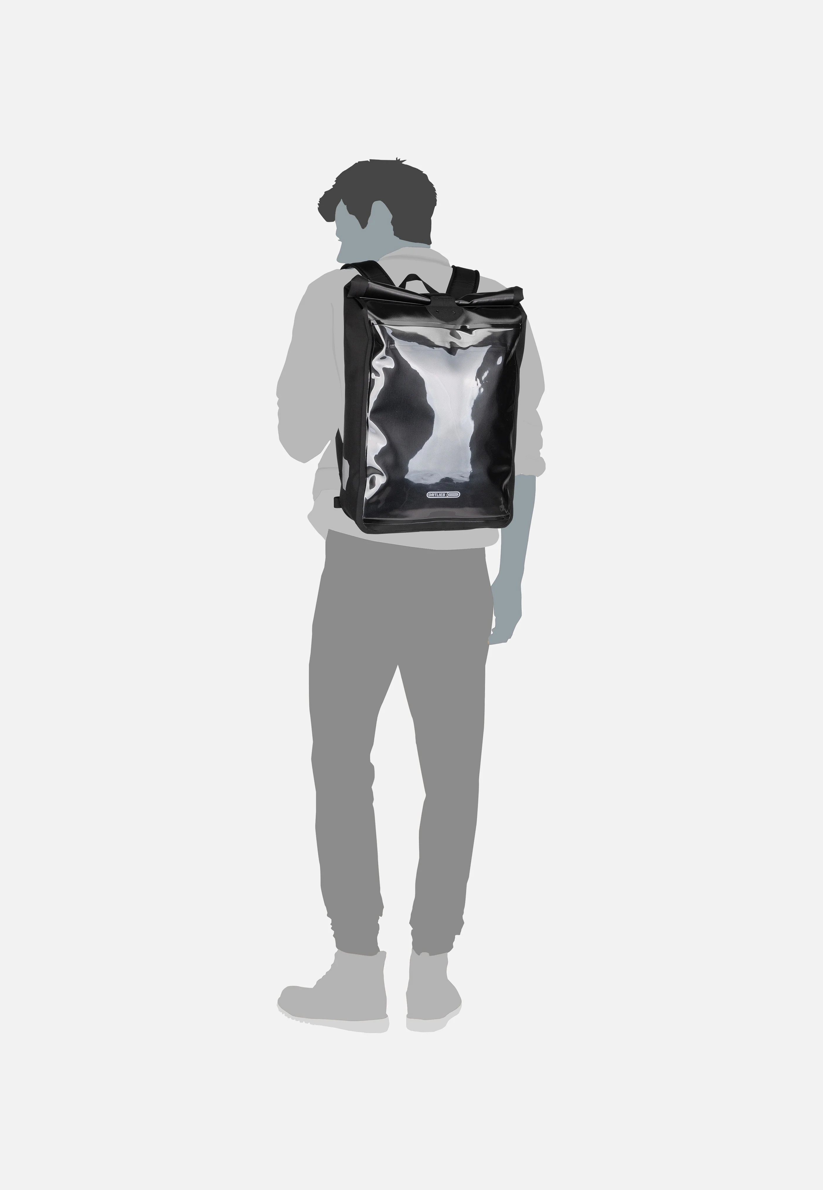 Messenger-Bag Pro Black - Rolltop Rucksack - Image 7
