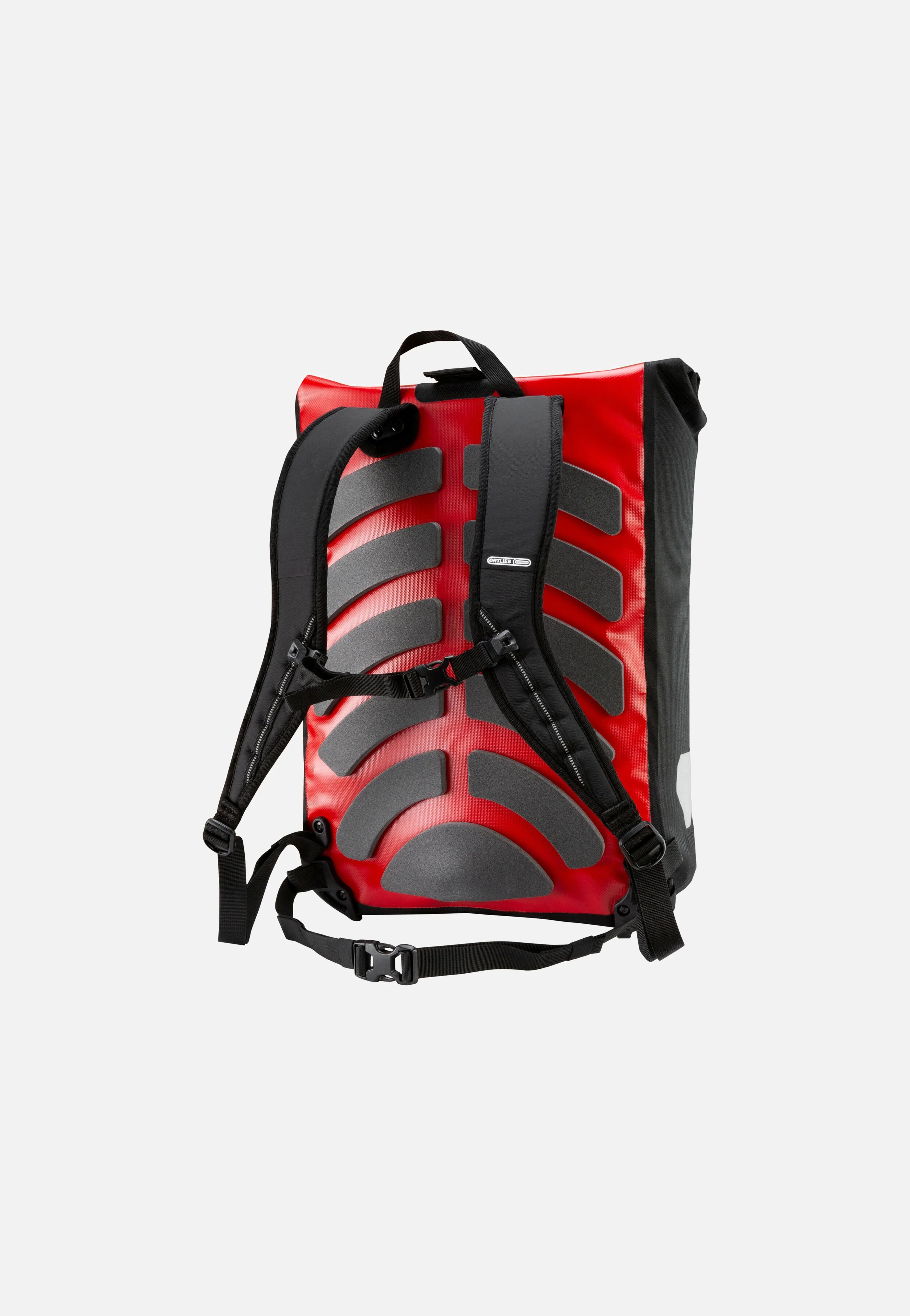 Messenger-Bag Rot Schwarz - Rolltop Rucksack - Image 2