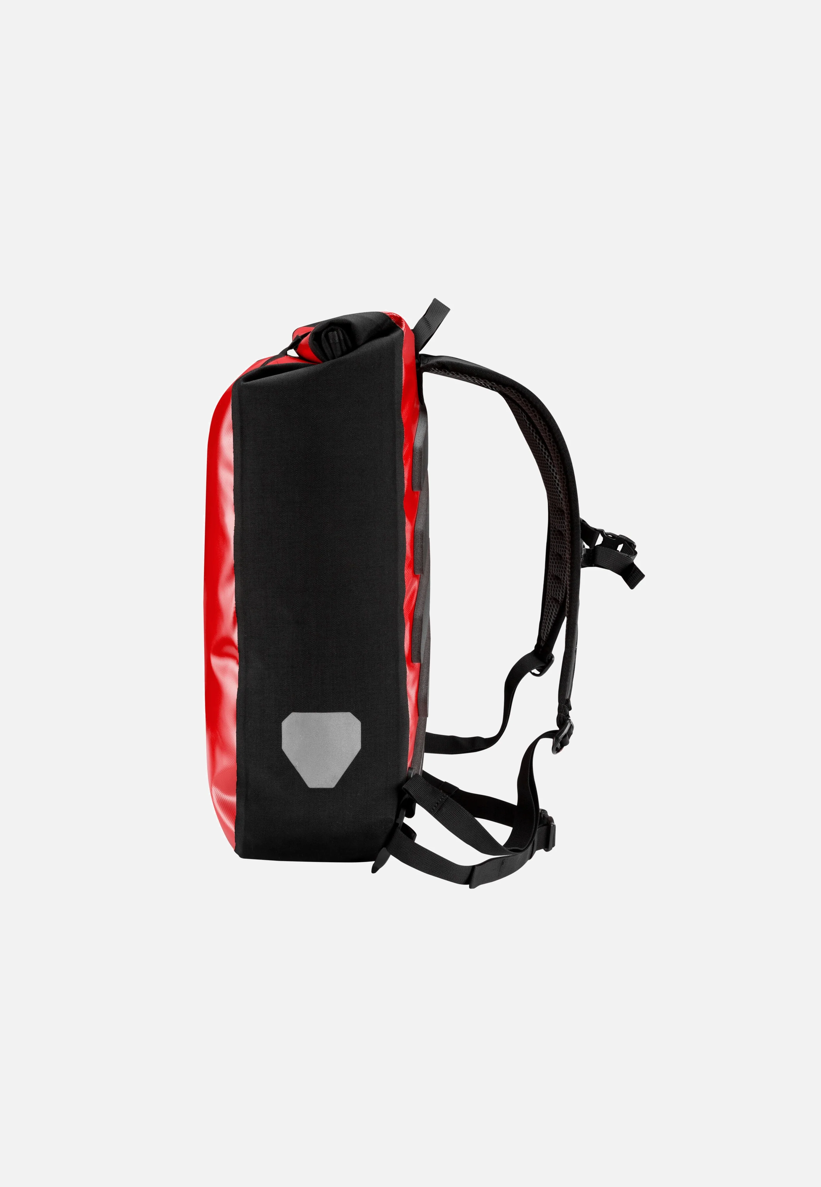 Messenger-Bag Rot Schwarz - Rolltop Rucksack - Image 5