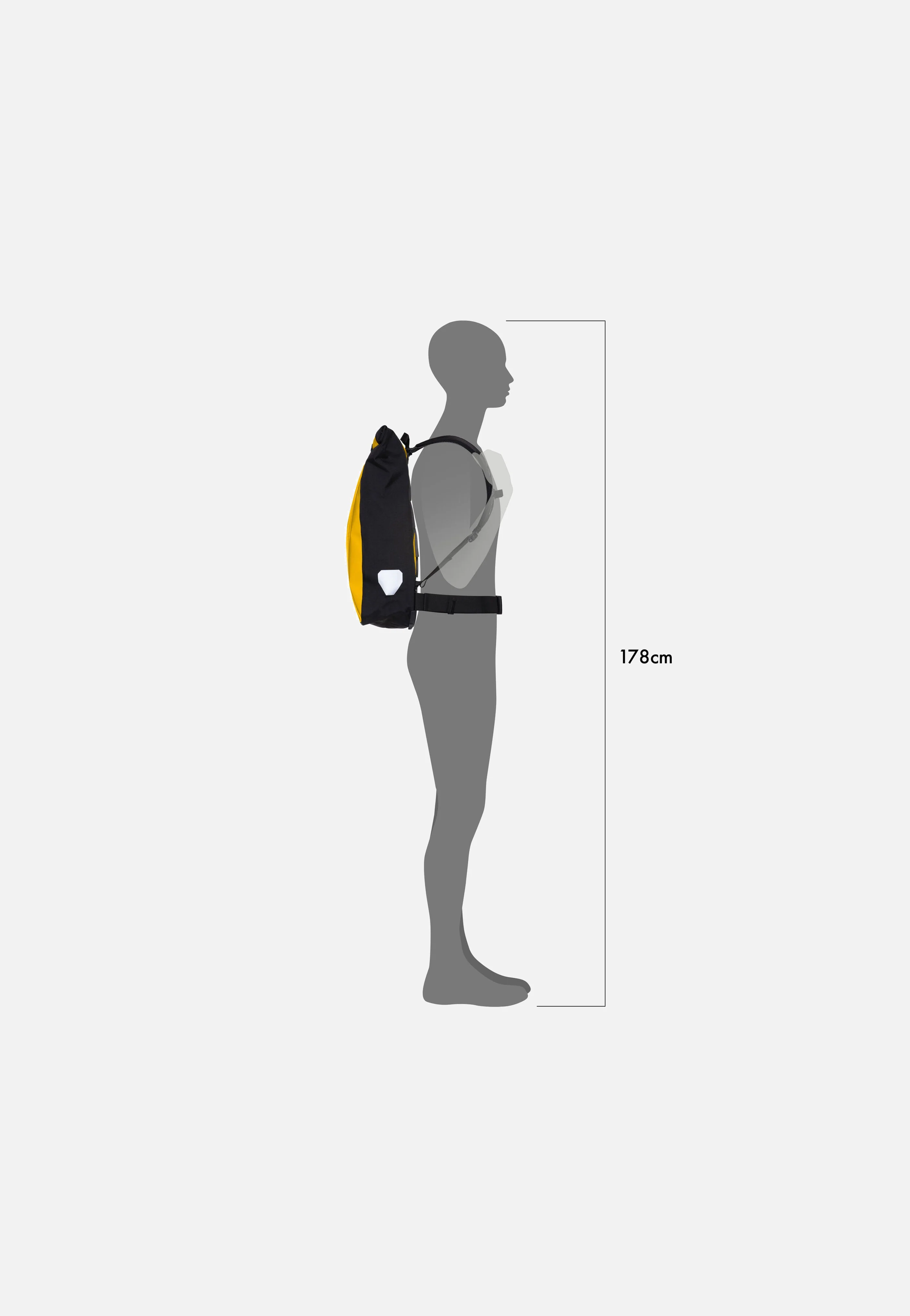 Messenger-Bag Sonnengelb Schwarz - Rolltop Rucksack - Image 6