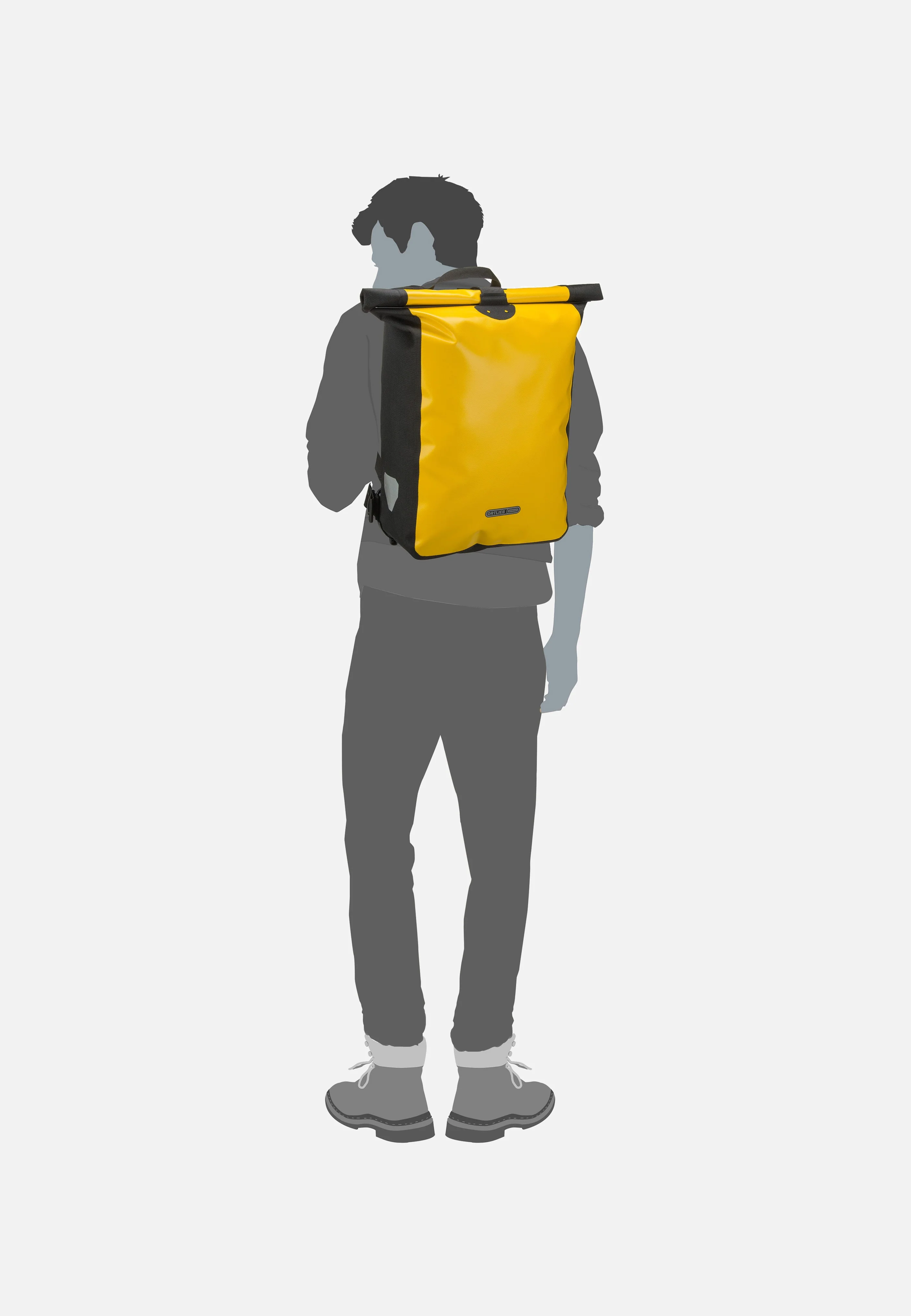 Messenger-Bag Sonnengelb Schwarz - Rolltop Rucksack - Image 7