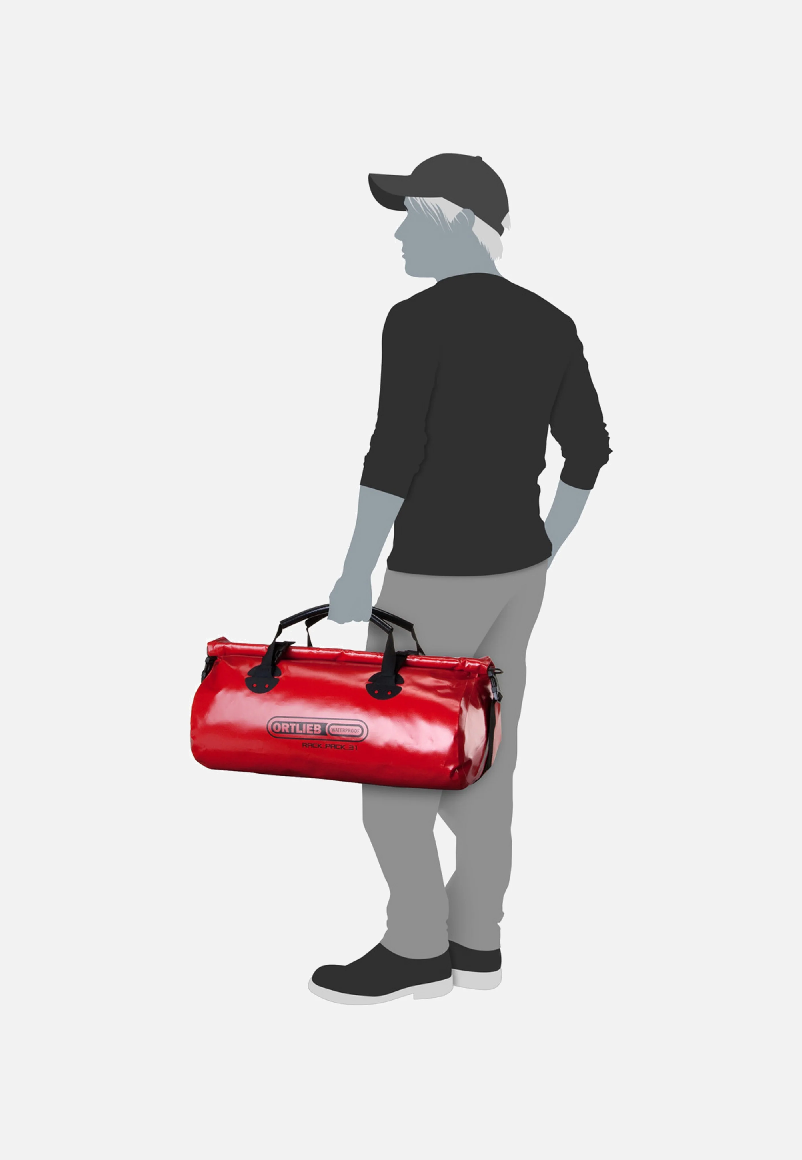 Rack-Pack 31L Rot - Dufflebag - Image 10