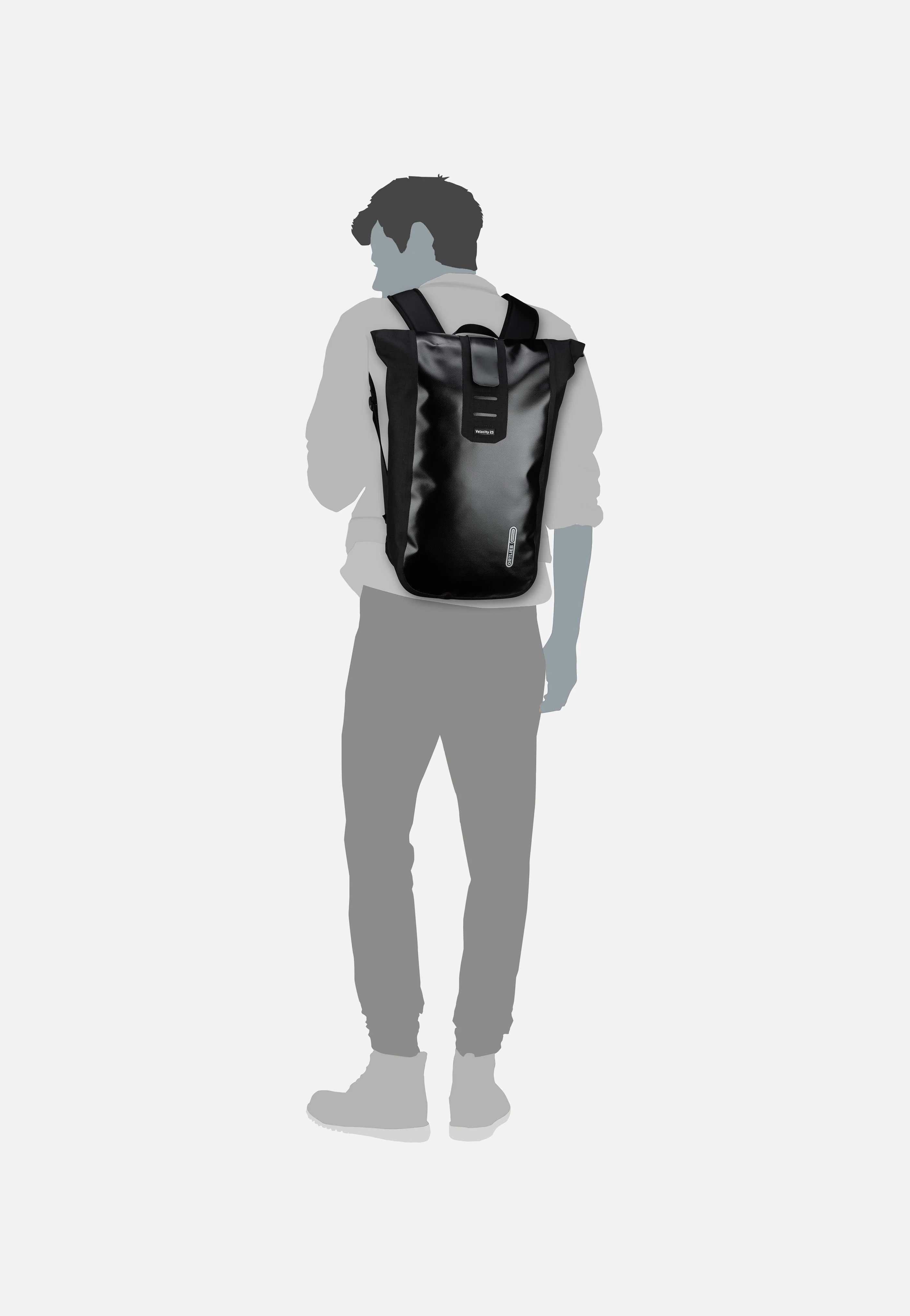 Velocity 23L Schwarz - Rolltop Rucksack - Image 9