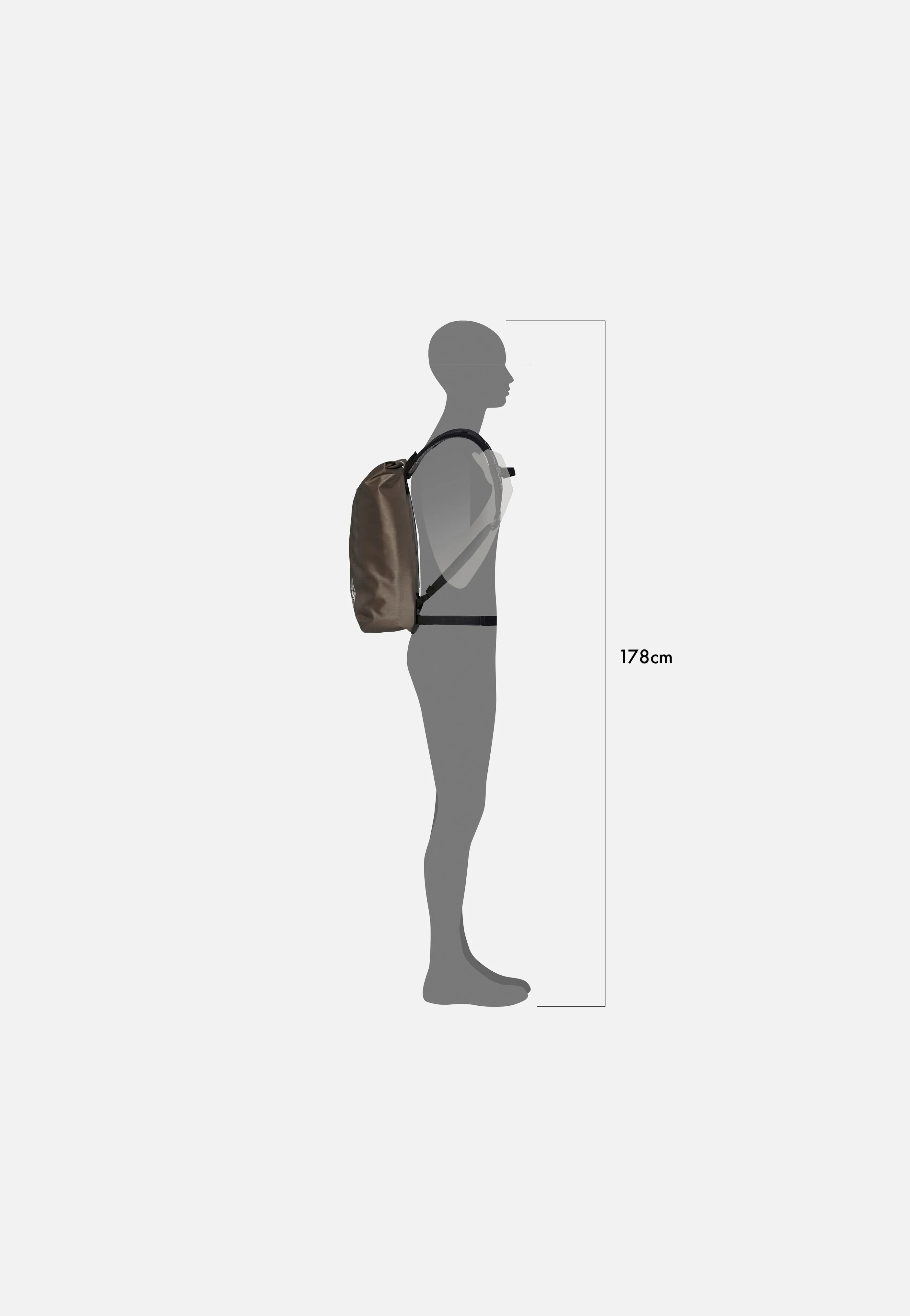 Velocity PS 17L Dark Sand - Rolltop Rucksack - Image 6