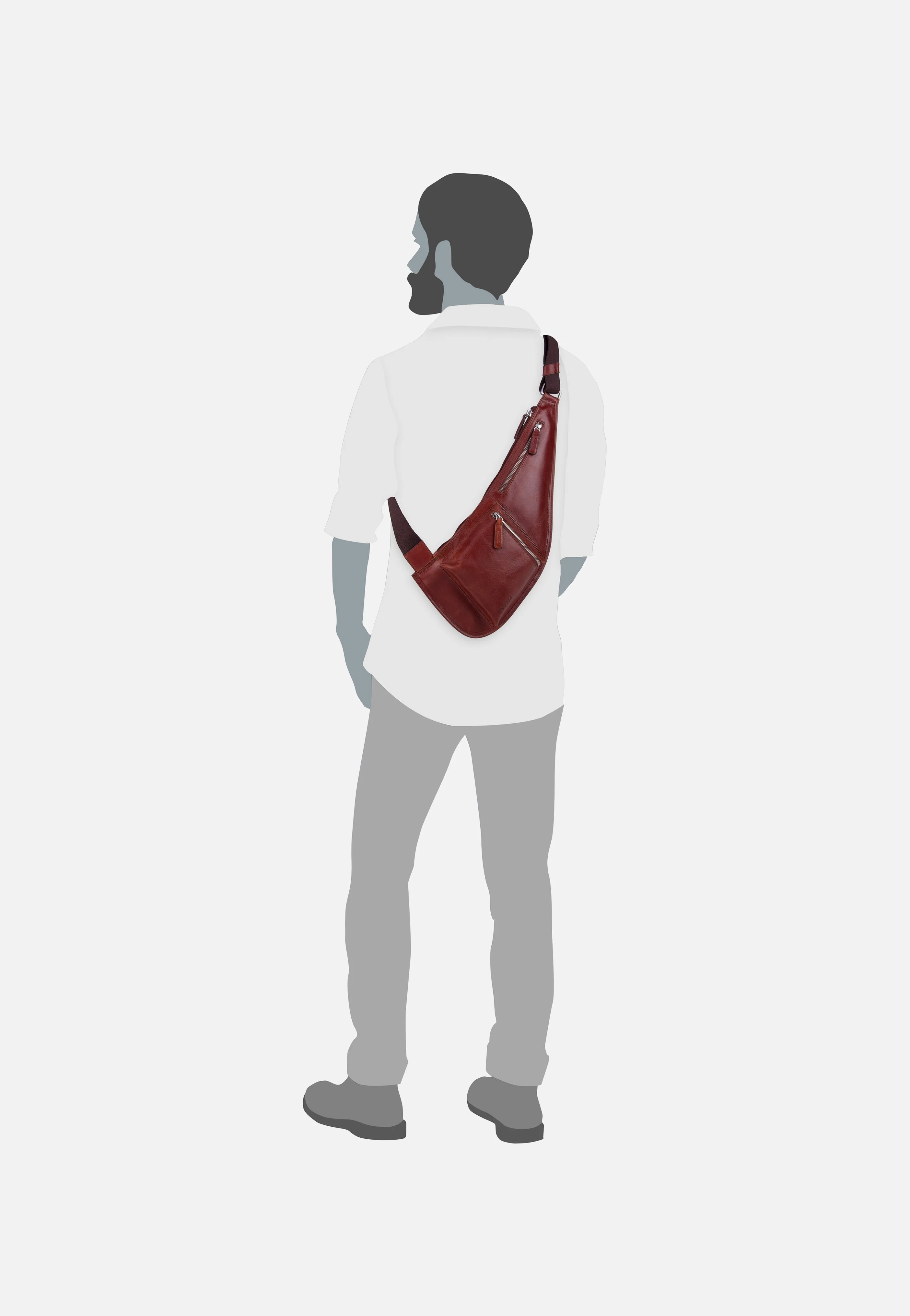 Buddy 4503 Cognac - Sling Bag - Image 5