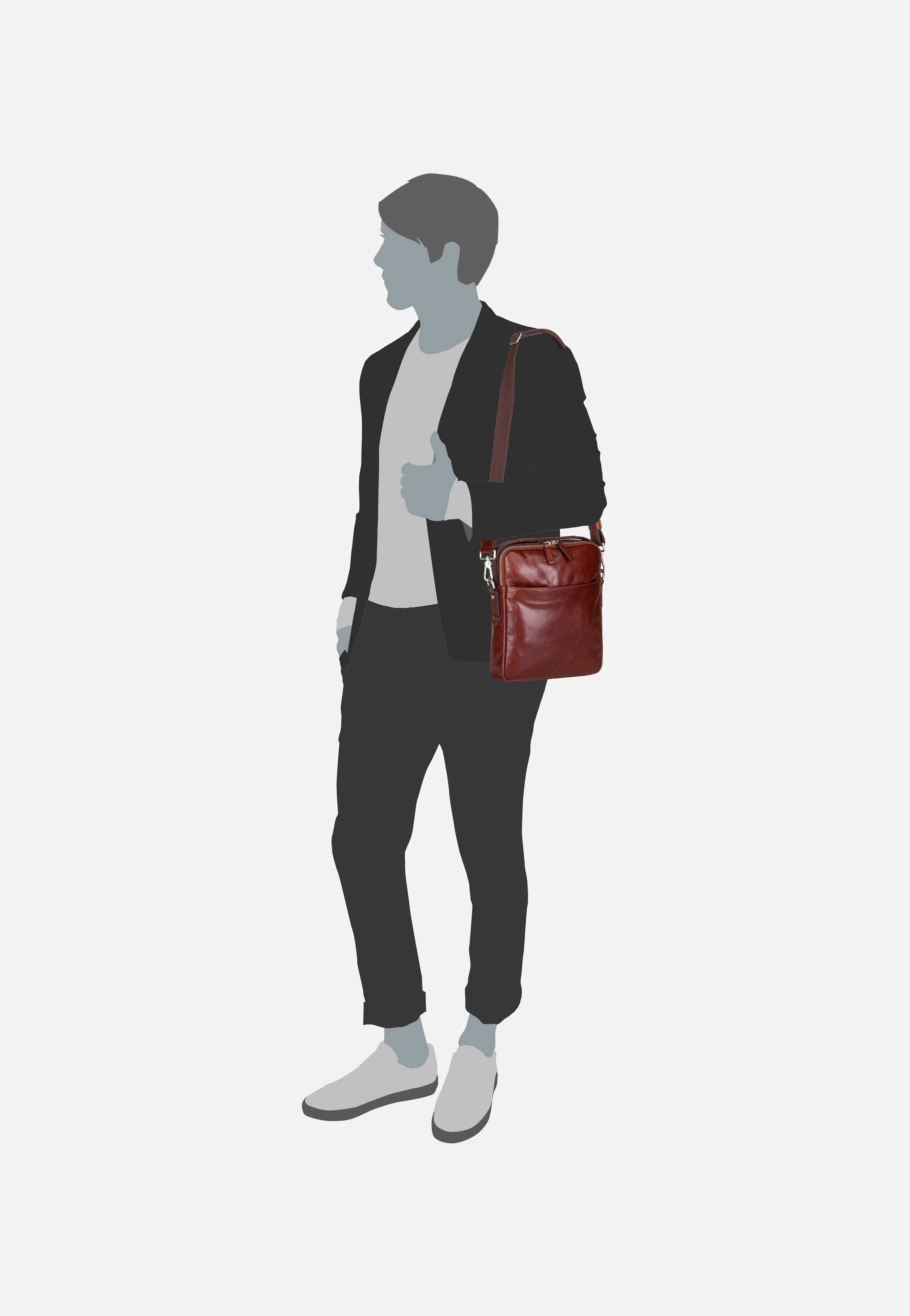 Buddy 5618 Cognac - Crossbody Bag - Image 7