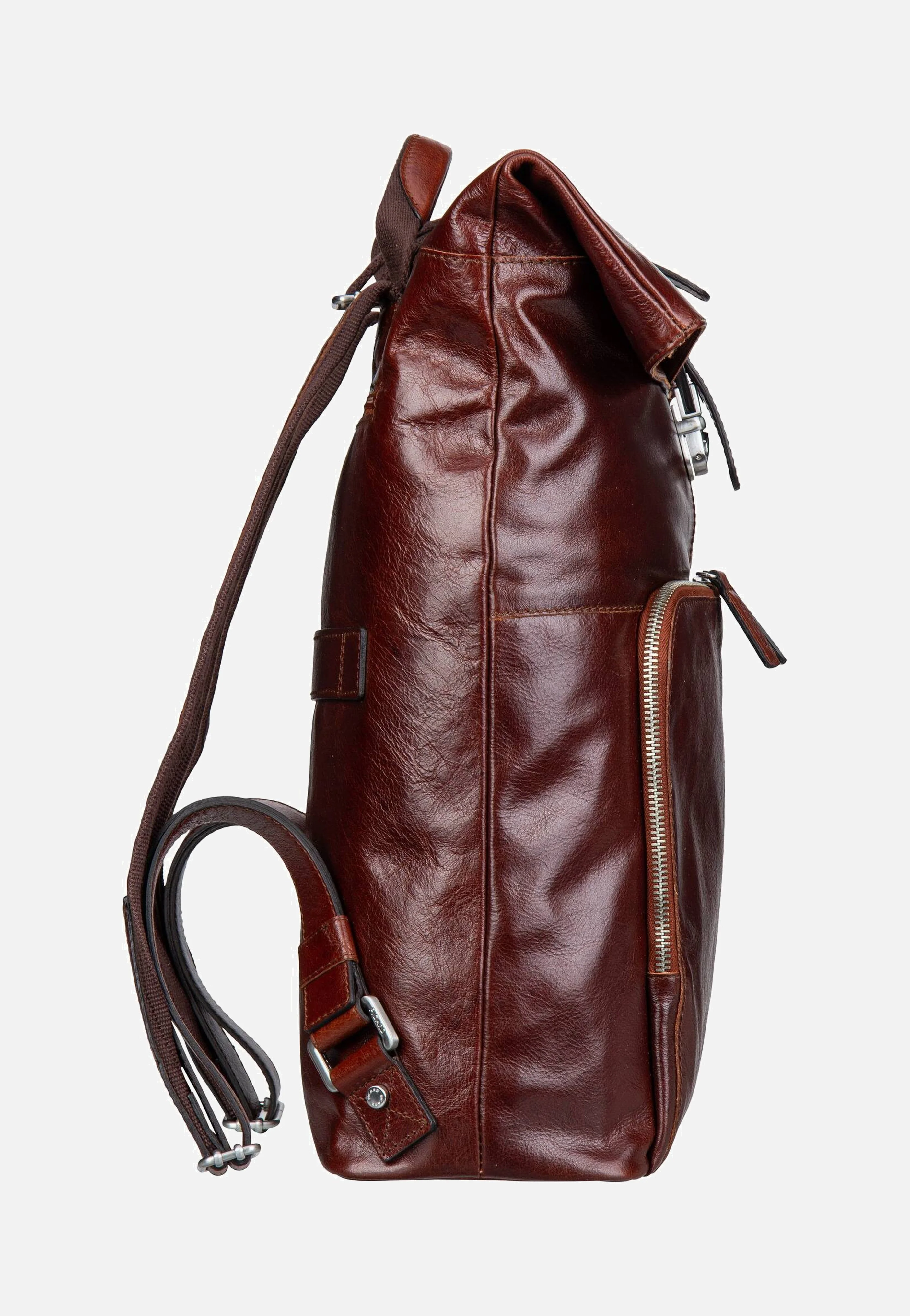 Buddy 5667 Cognac - Rolltop Rucksack - Image 6