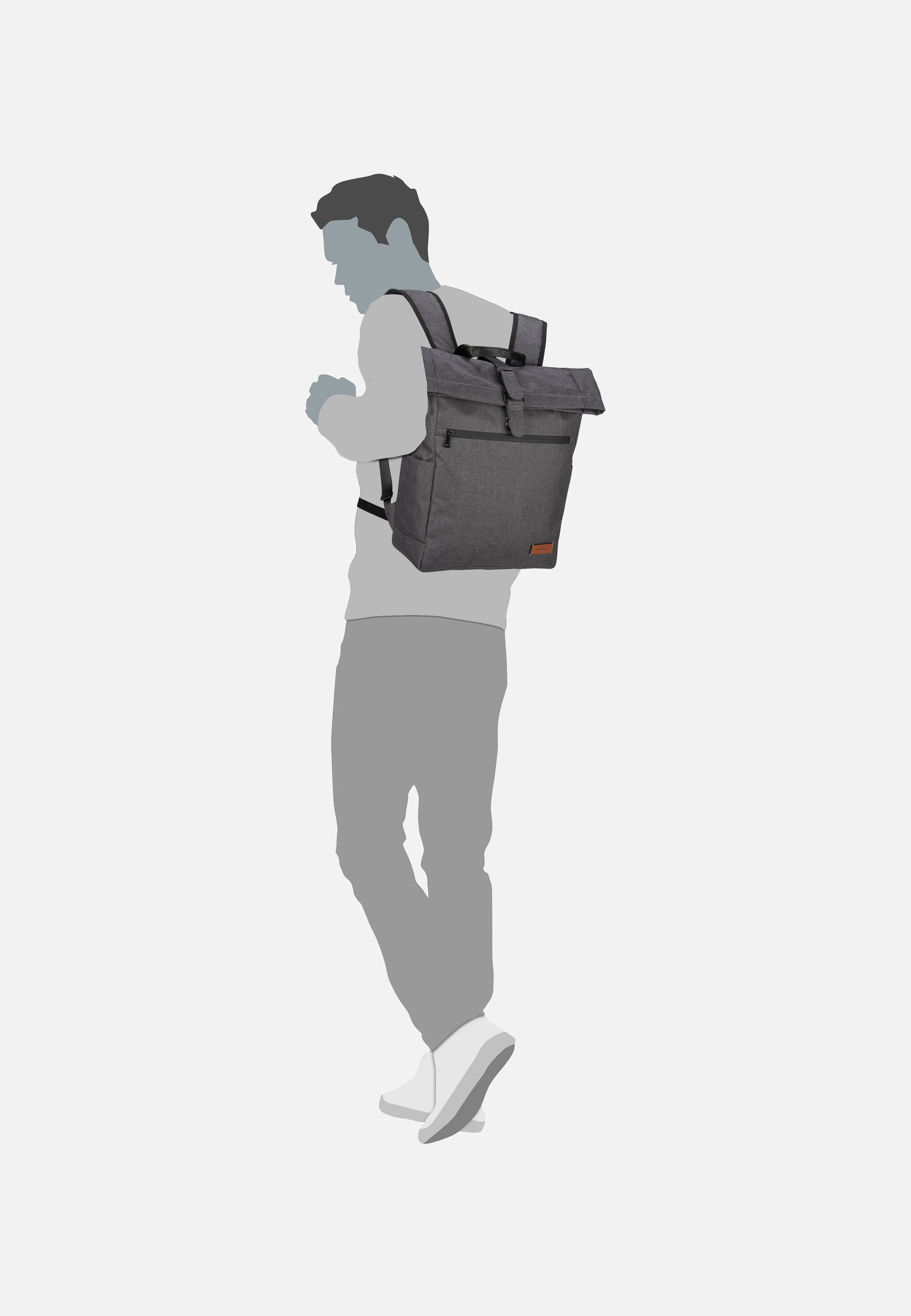 Go Eco 2972 Anthrazit - Rolltop Rucksack - Image 7