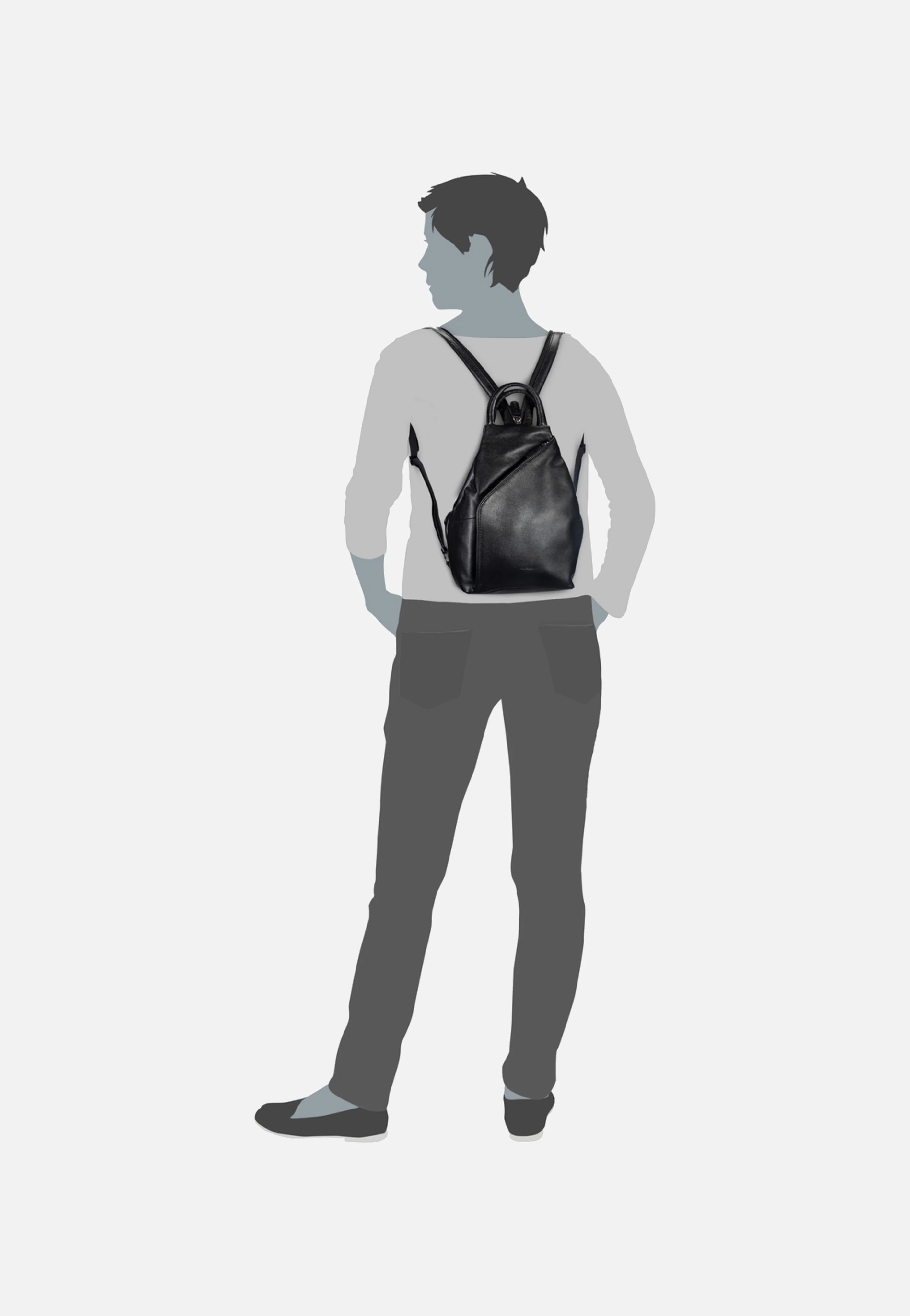 Luis Damen Schwarz - Rucksack - Image 7