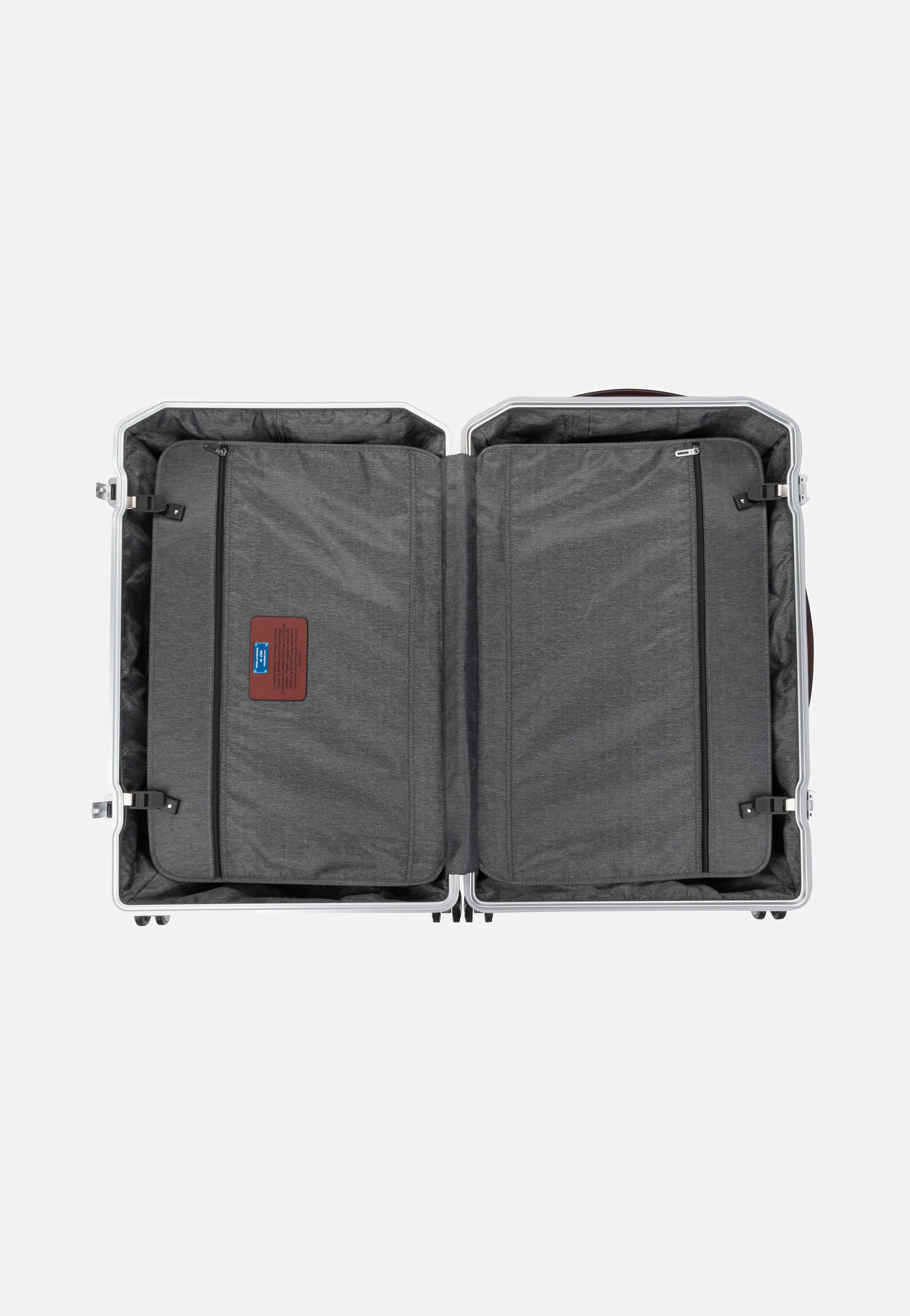 PQ Alu Big Size Spinner Grigio-Cuoio - Koffer - Image 3