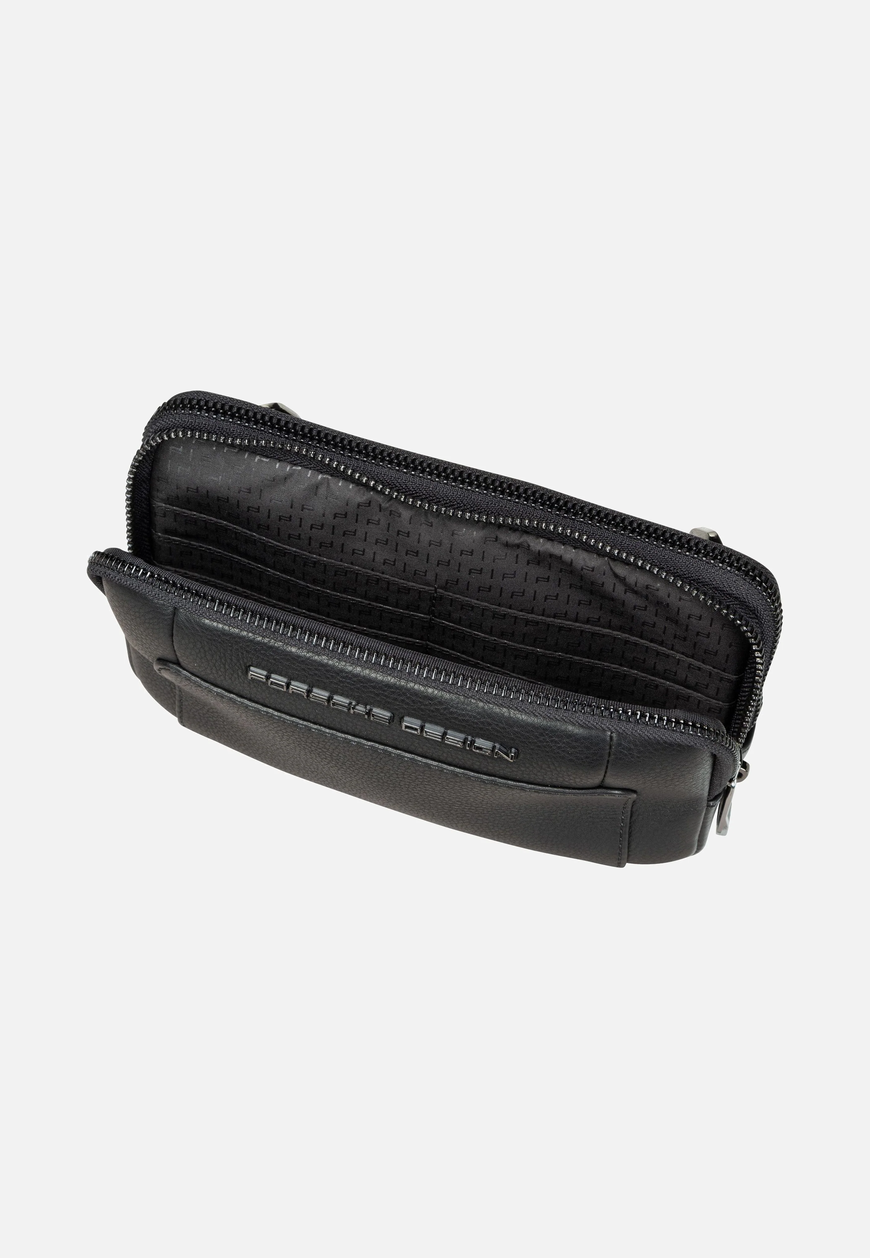 Roadster Leather Travel Pouch Black - Sling Bag - Image 3
