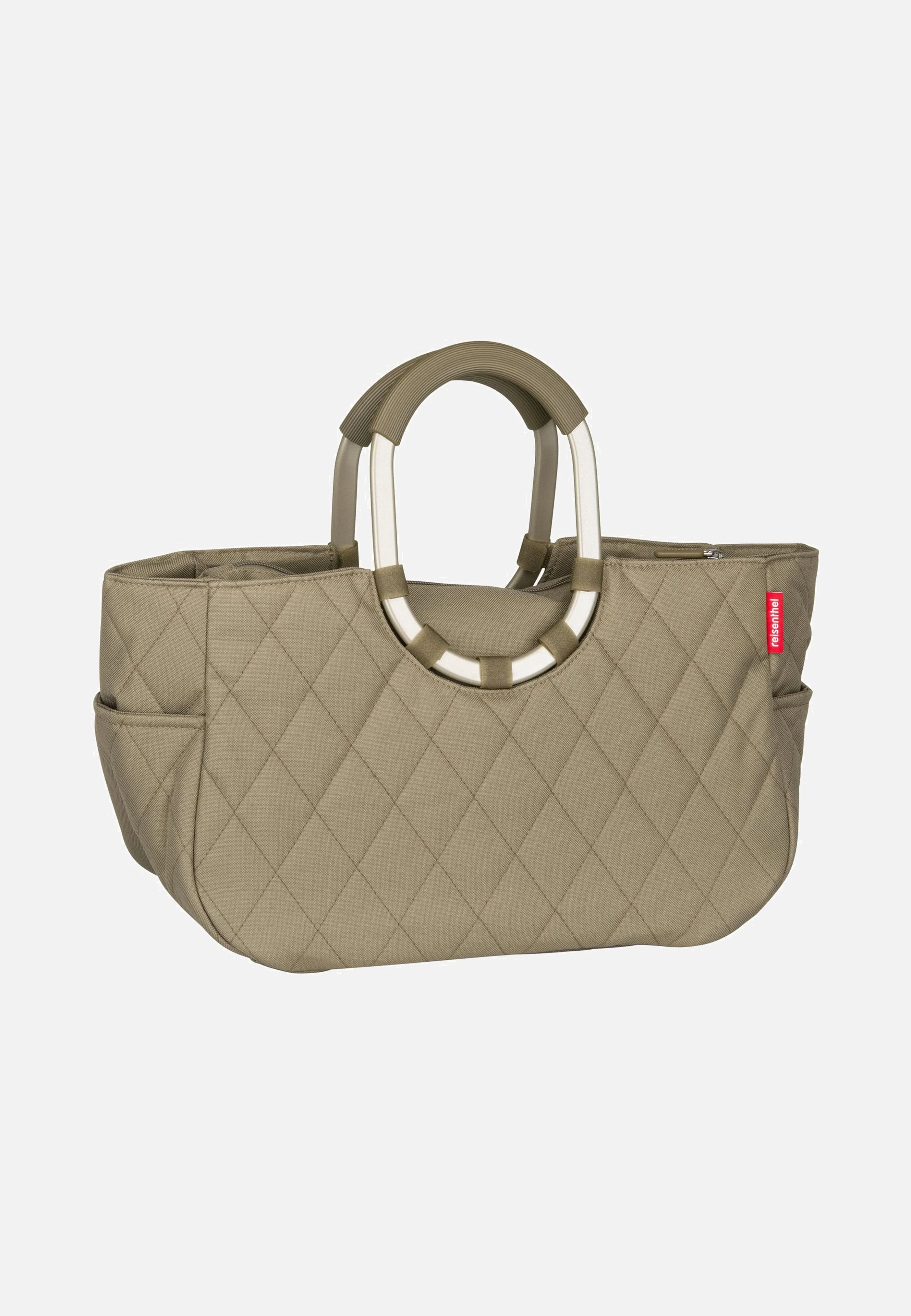 loopshopper M frame Frame Rhombus Olive - Einkaufskorb