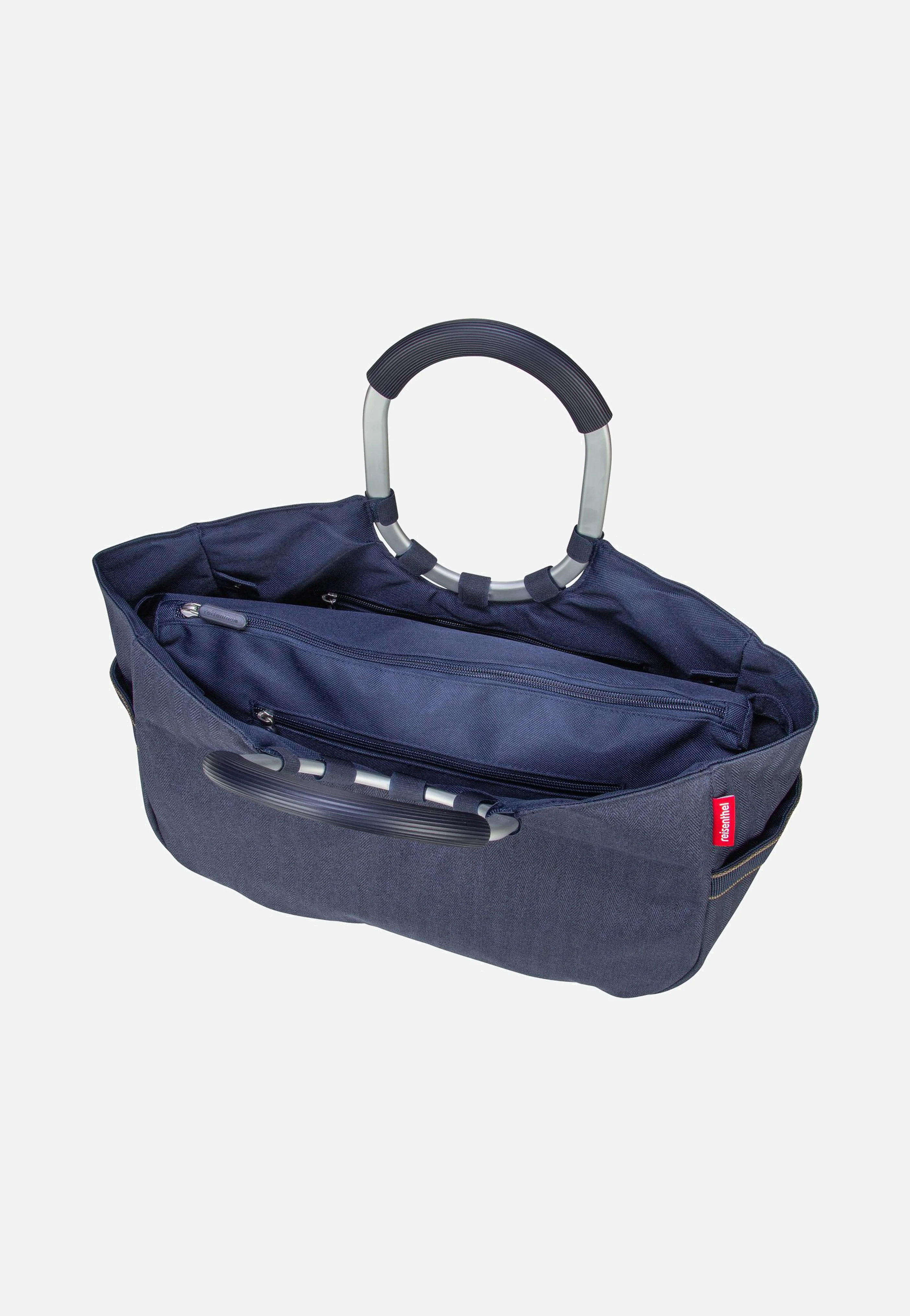 loopshopper M Herringbone Dark Blue - Einkaufskorb - Image 3